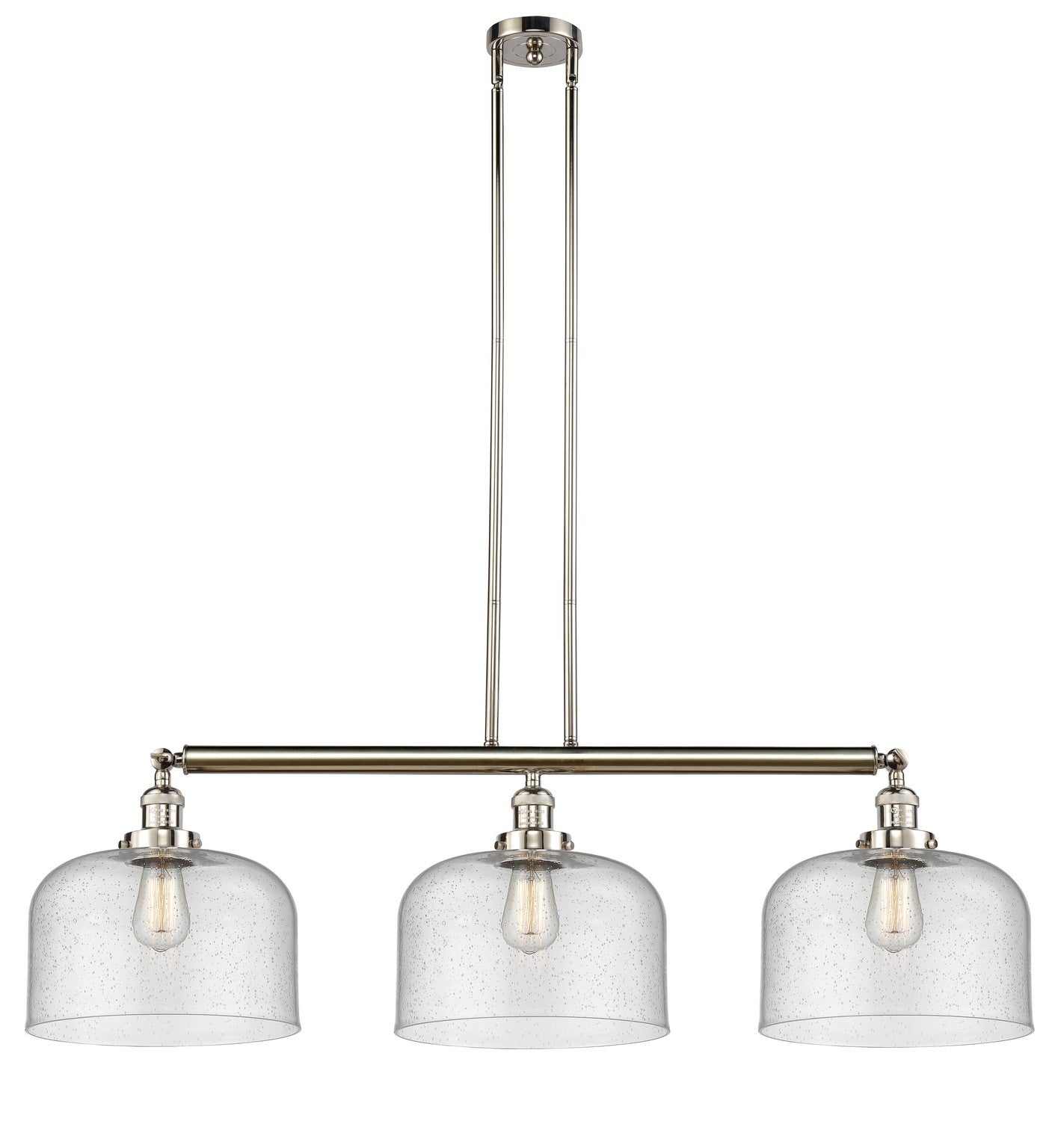Innovations - 213-PN-G74-L - Three Light Island Pendant - Franklin Restoration - Polished Nickel
