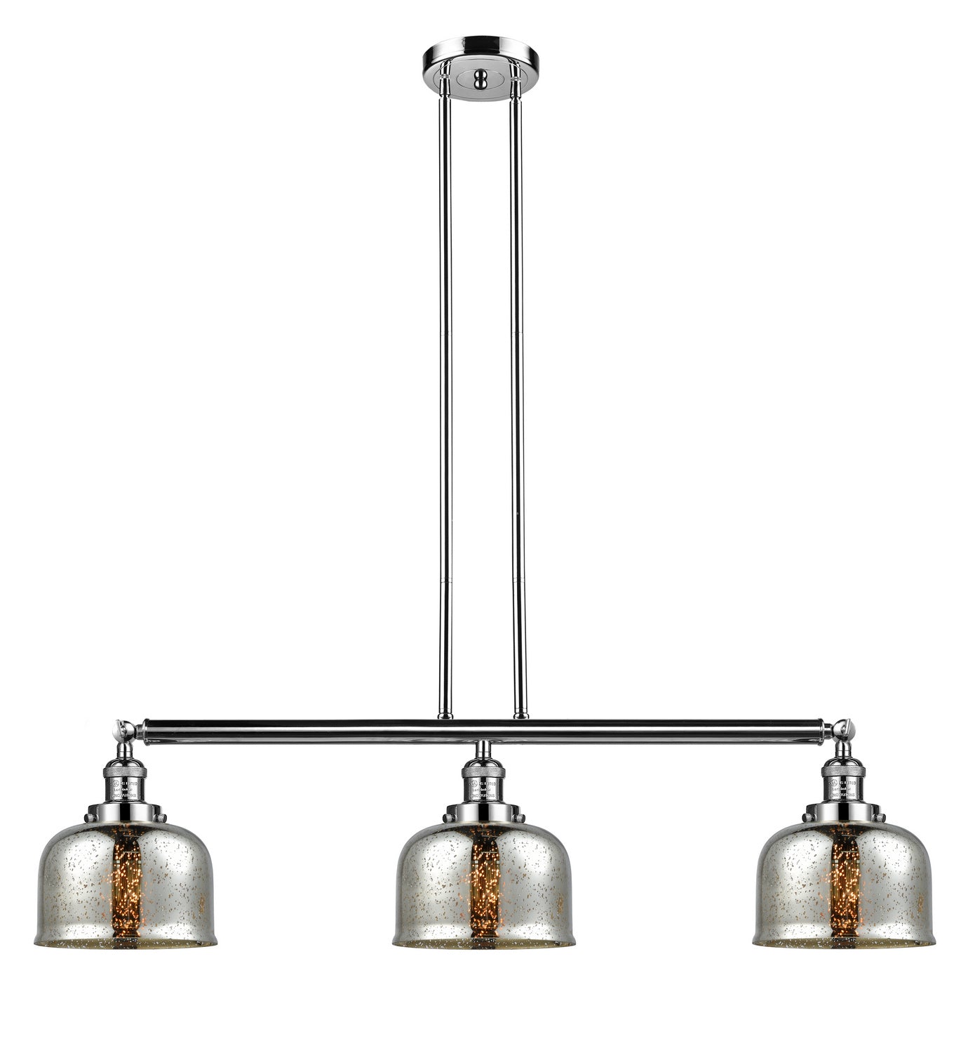Innovations - 213-PN-G78 - Three Light Island Pendant - Franklin Restoration - Polished Nickel