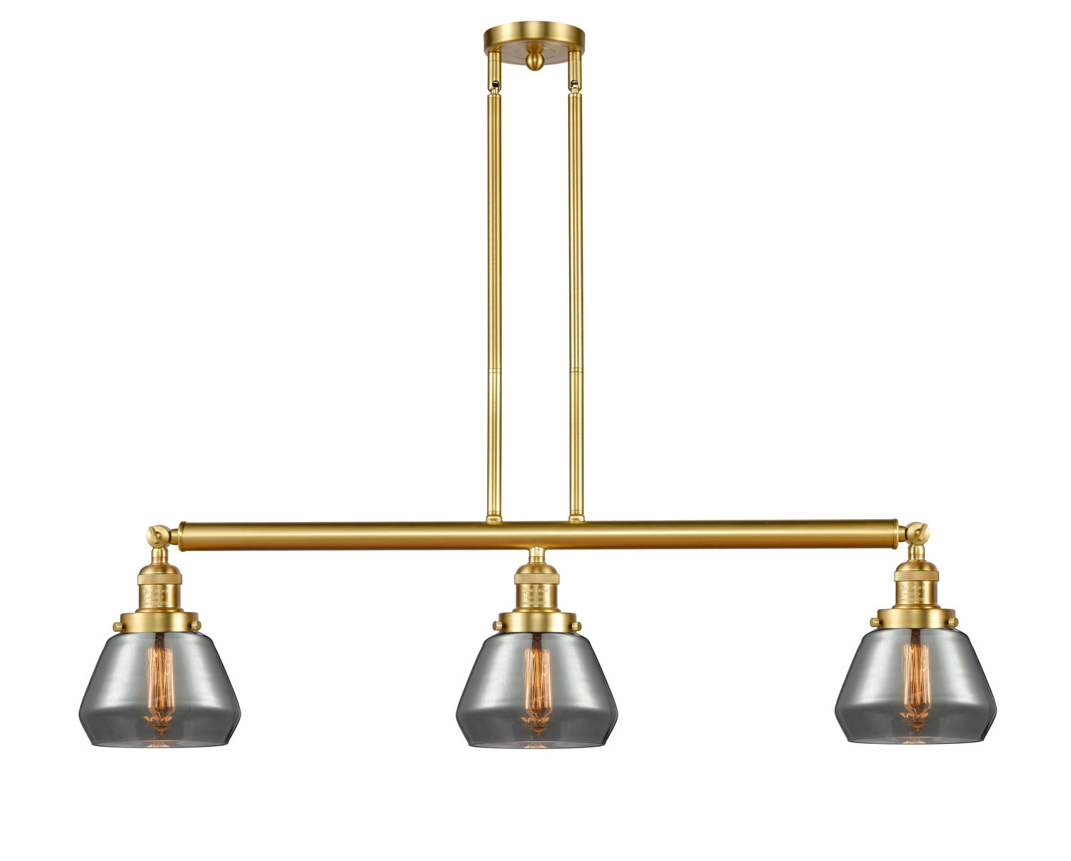 Innovations - 213-SG-G173 - Three Light Island Pendant - Franklin Restoration - Satin Gold