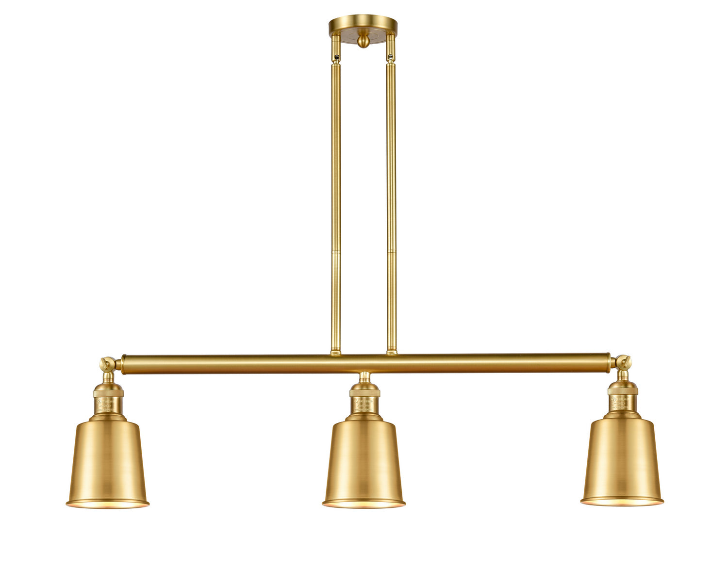 Innovations - 213-SG-M9-SG - Three Light Island Pendant - Franklin Restoration - Satin Gold