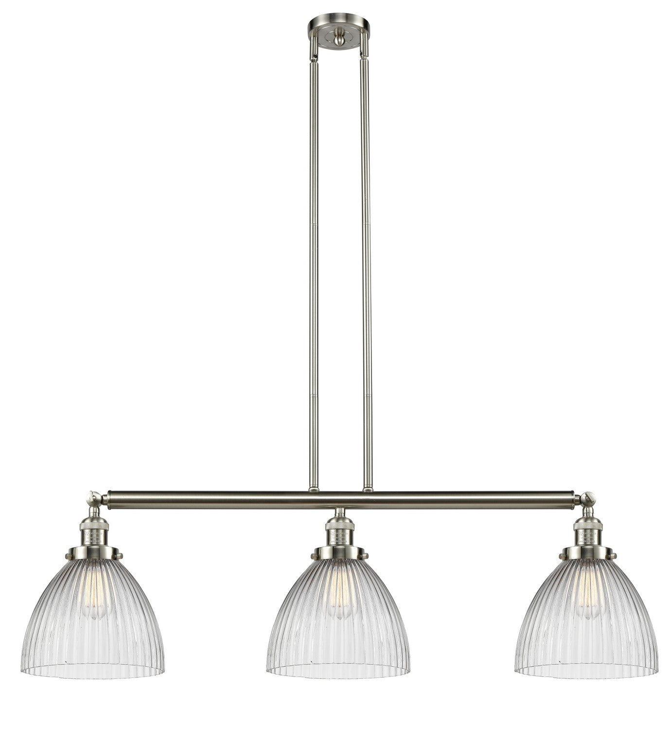 Innovations - 213-SN-G222 - Three Light Island Pendant - Franklin Restoration - Brushed Satin Nickel