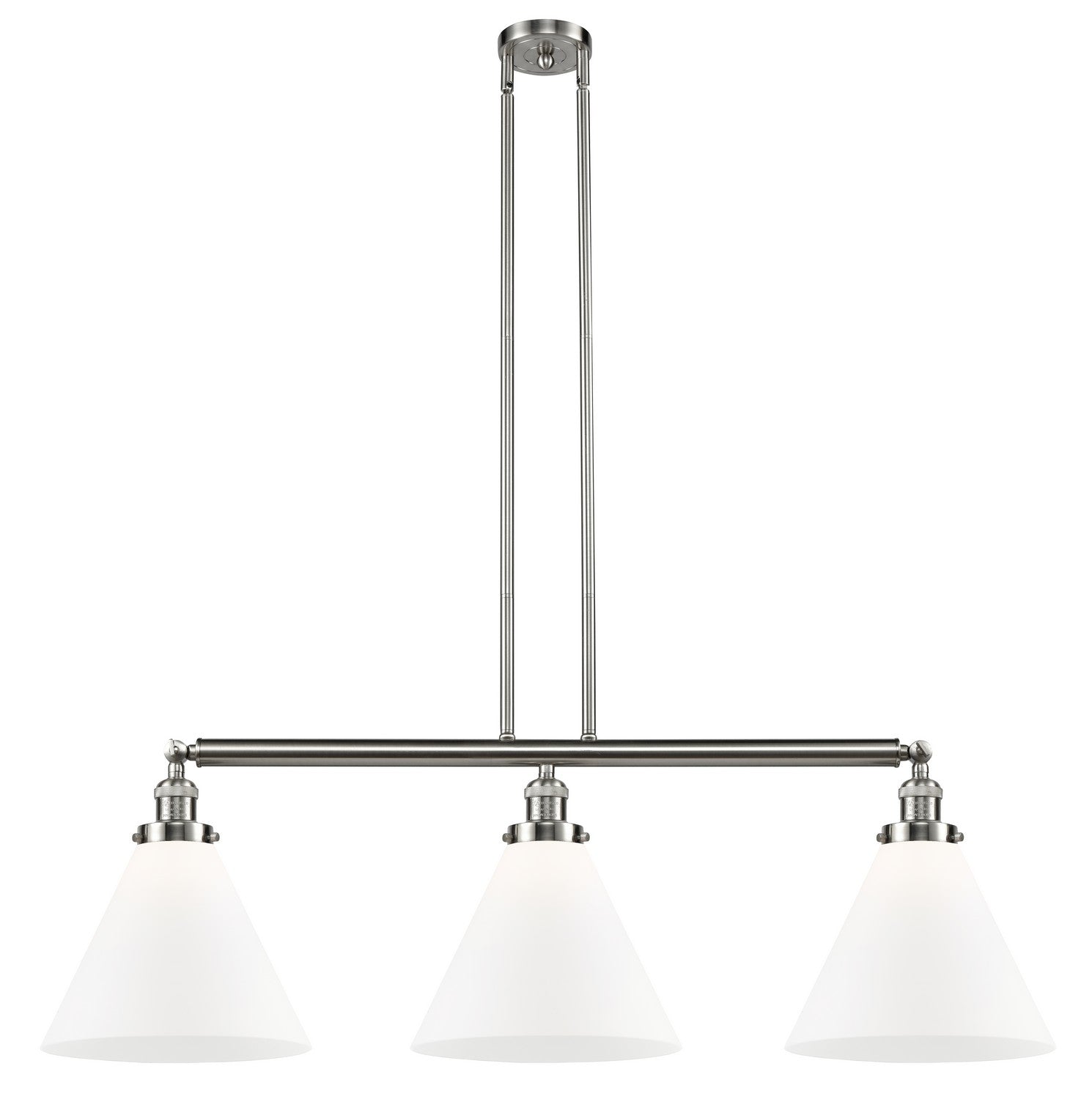 Innovations - 213-SN-G41-L - Three Light Island Pendant - Franklin Restoration - Brushed Satin Nickel