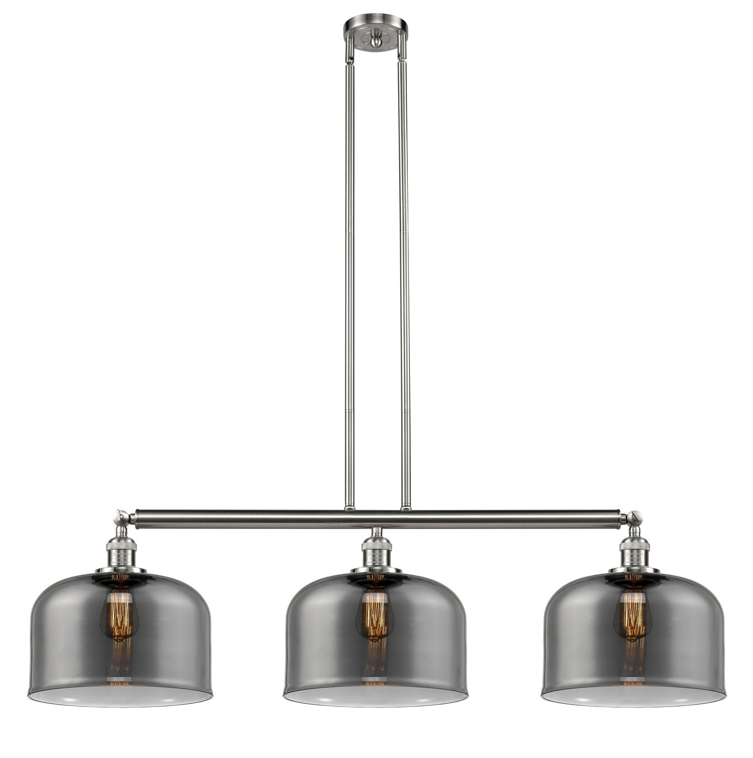 Innovations - 213-SN-G73-L - Three Light Island Pendant - Franklin Restoration - Brushed Satin Nickel