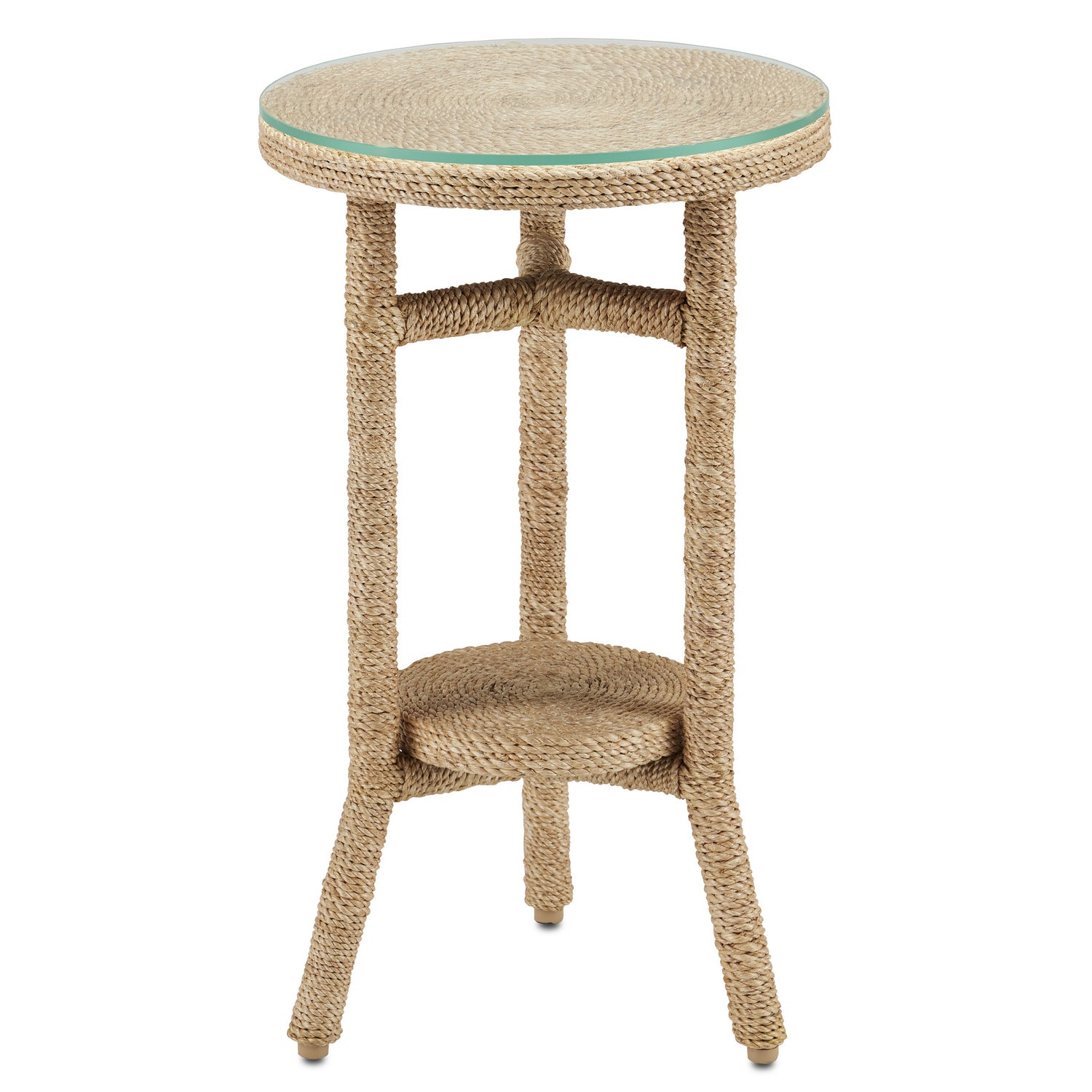 Currey and Company - 3000-0214 - Drinks Table - Limay Collection - Natural Rope
