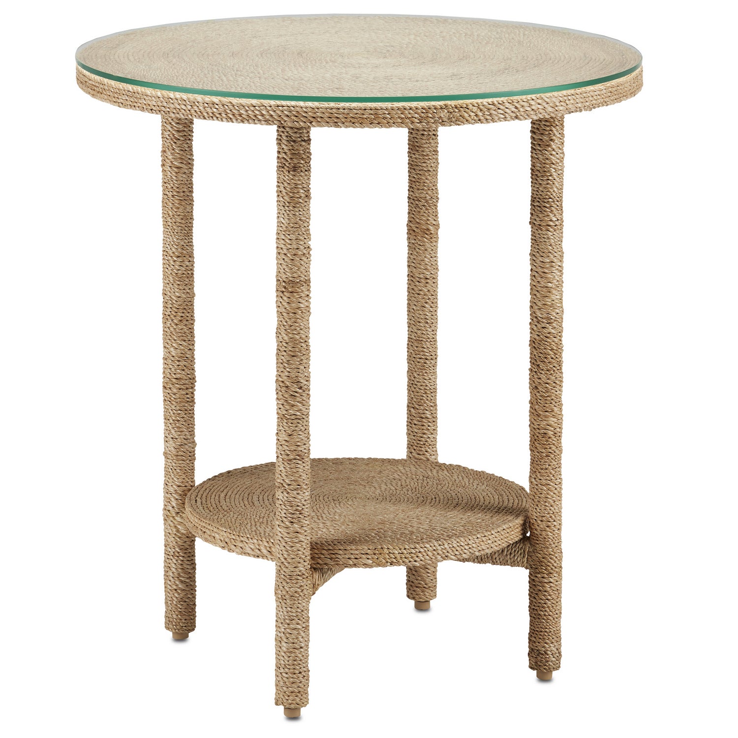 Currey and Company - 3000-0215 - Accent Table - Limay Collection - Natural Rope