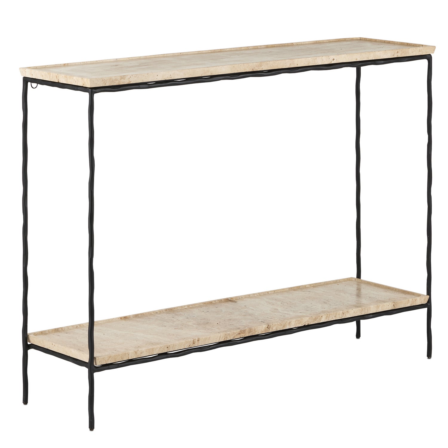 Currey and Company - 4000-0137 - Console Table - Boyles Collection - Natural/Black