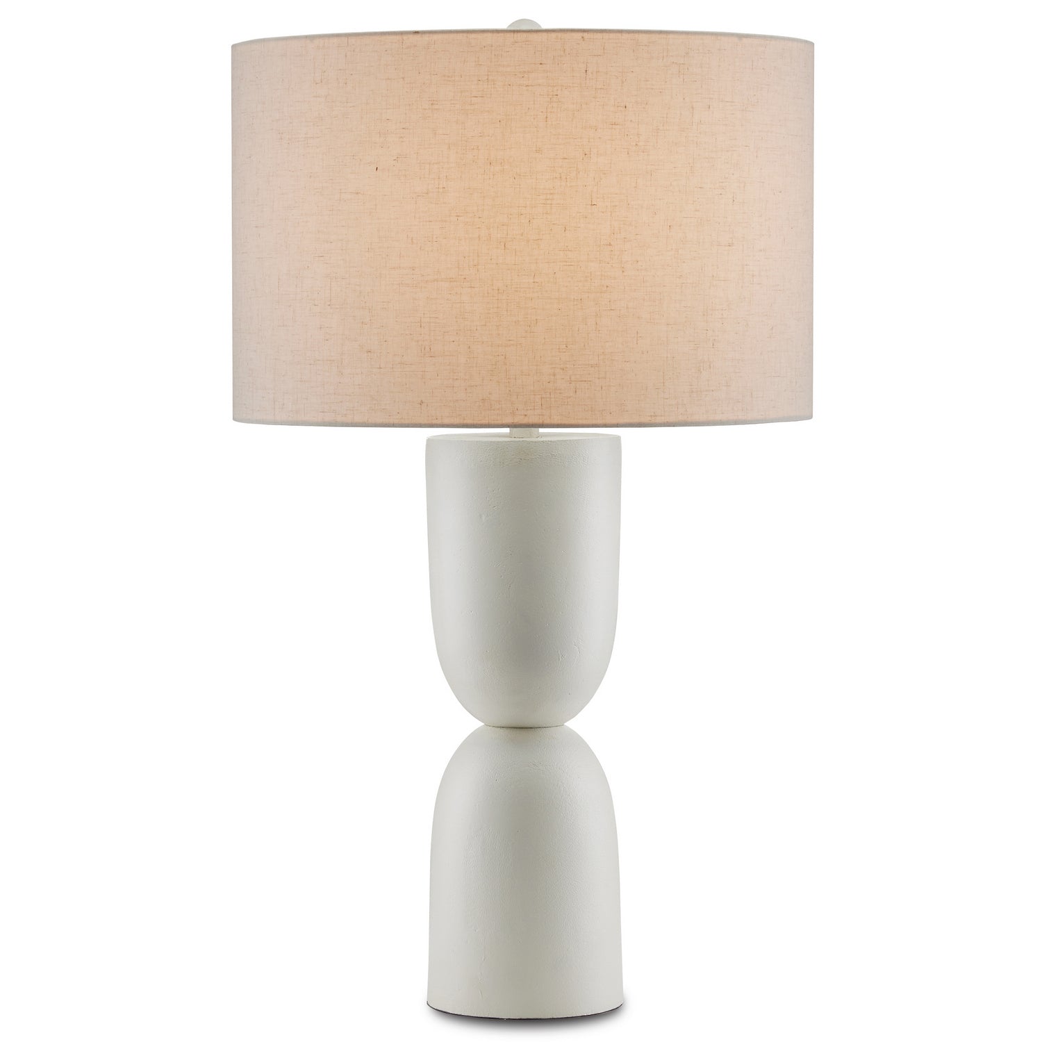 Currey and Company - 6000-0794 - One Light Table Lamp - Linz White Table Lamp - White