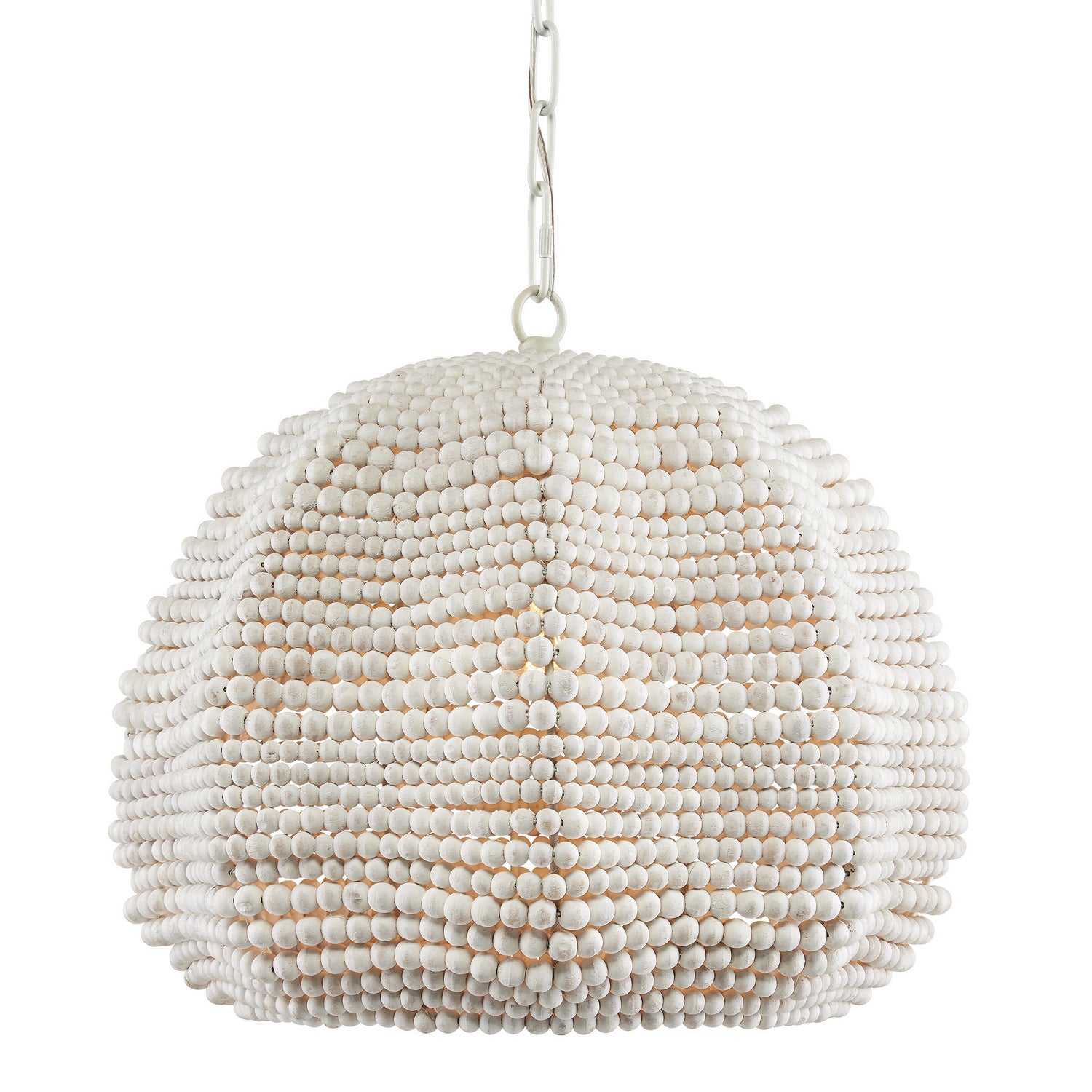 Currey and Company - 9000-0864 - One Light Pendant - Octavia White Pendant - White/Whitewash