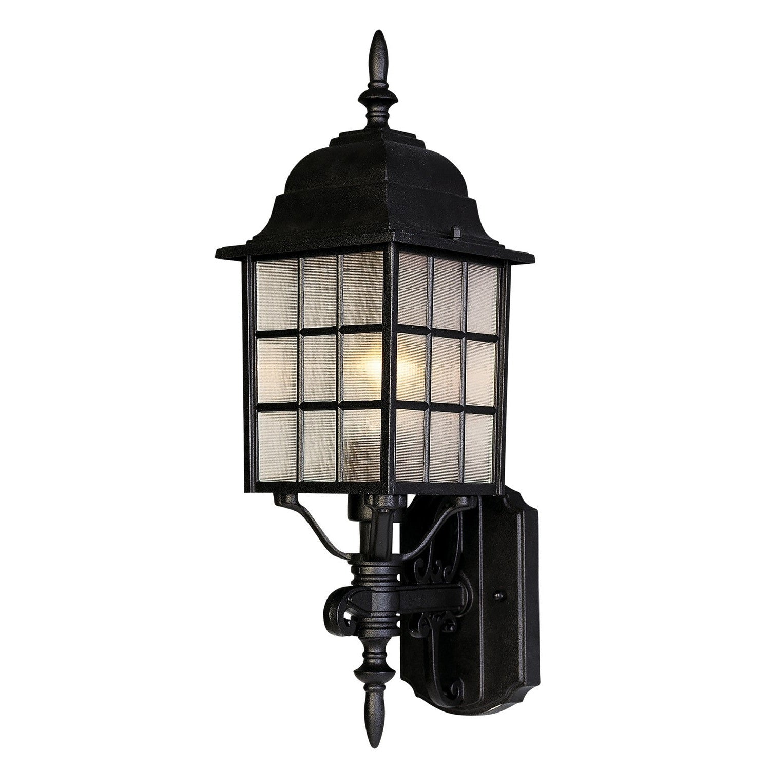 Maxim - 1050BK - One Light Outdoor Wall Lantern - North Church - Black