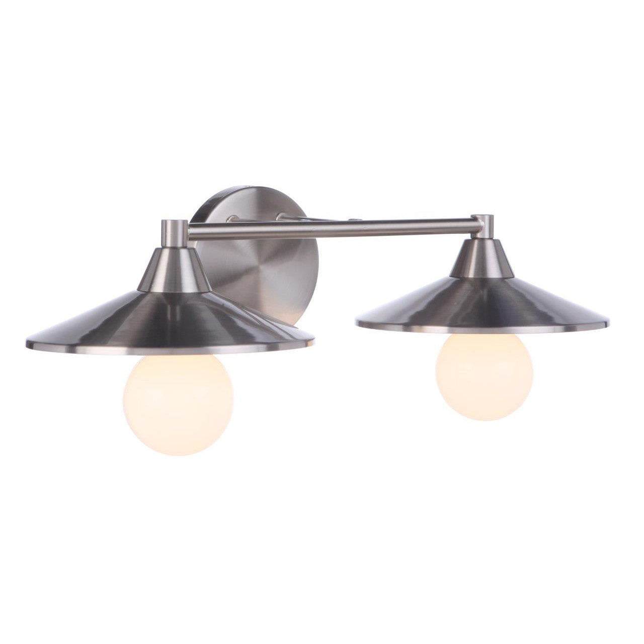 Craftmade - 12519BNK2 - Two Light Vanity - Isaac - Brushed Polished Nickel