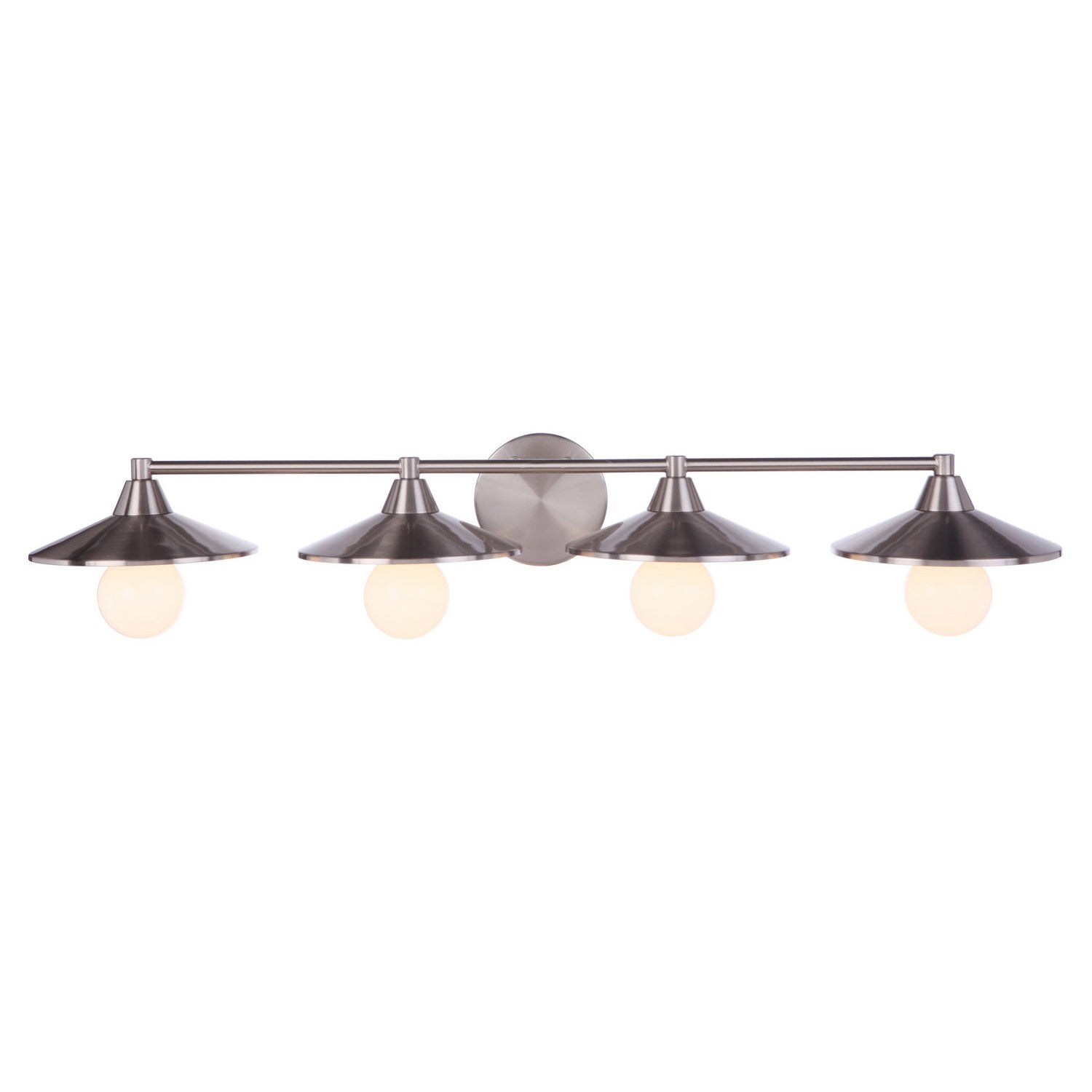 Craftmade - 12537BNK4 - Four Light Vanity - Isaac - Brushed Polished Nickel