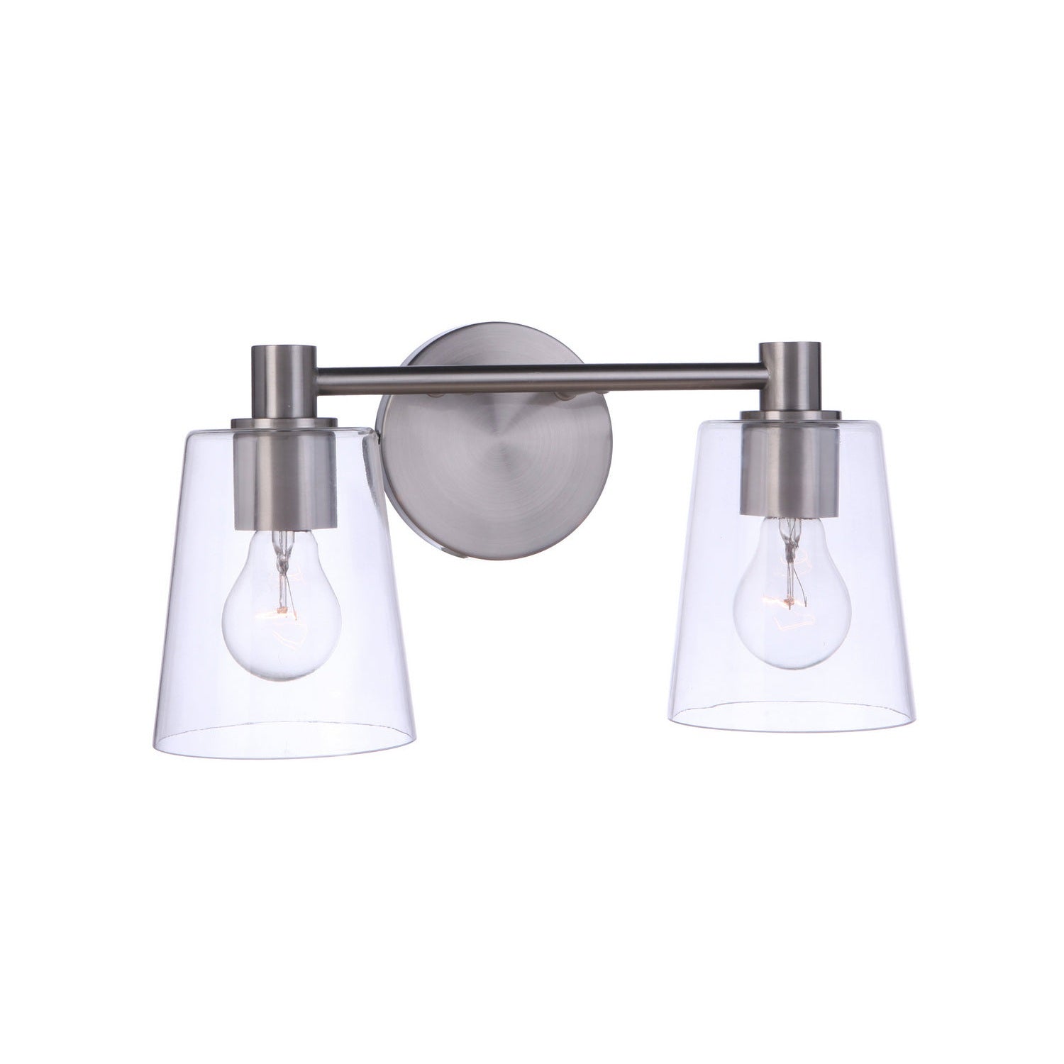 Craftmade - 12615BNK2 - Two Light Vanity - Emilio - Brushed Polished Nickel