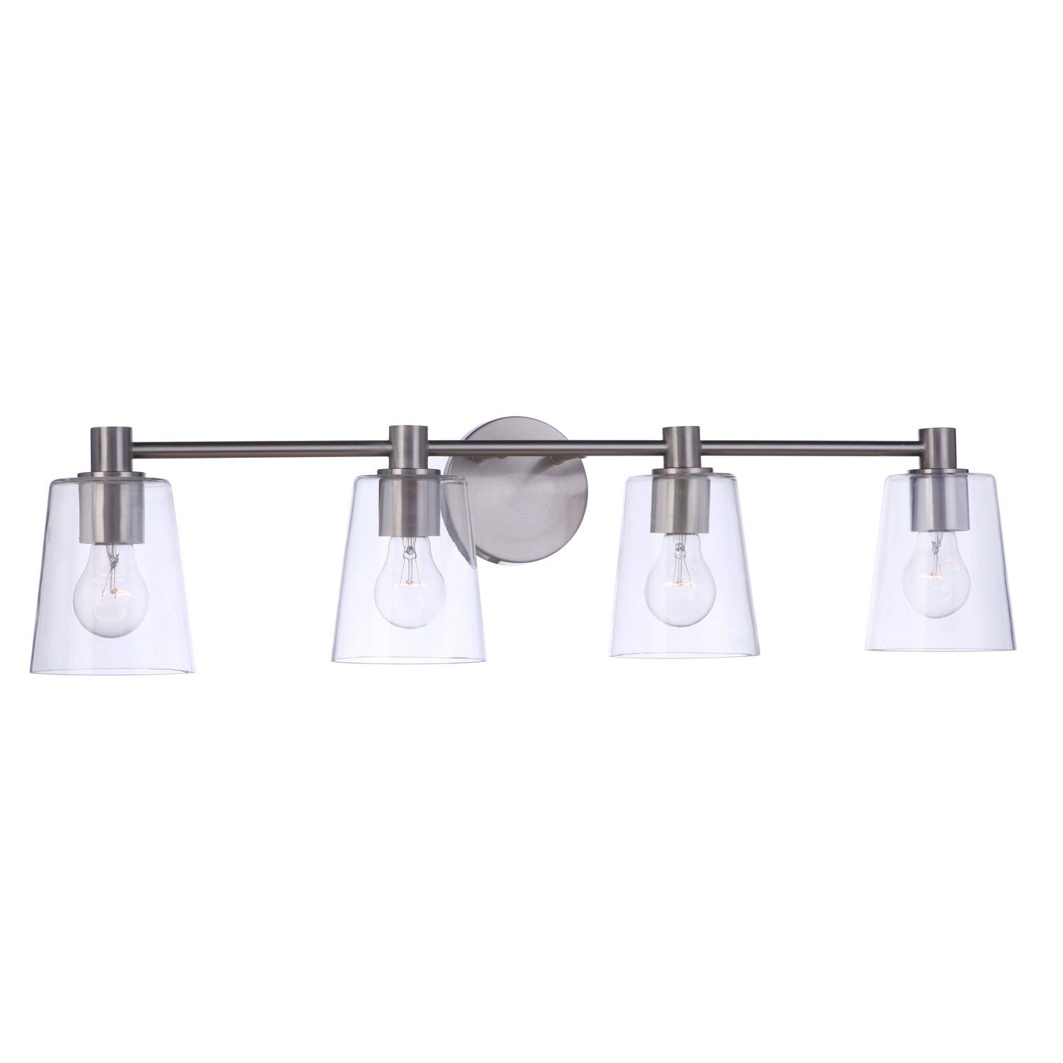 Craftmade - 12633BNK4 - Four Light Vanity - Emilio - Brushed Polished Nickel