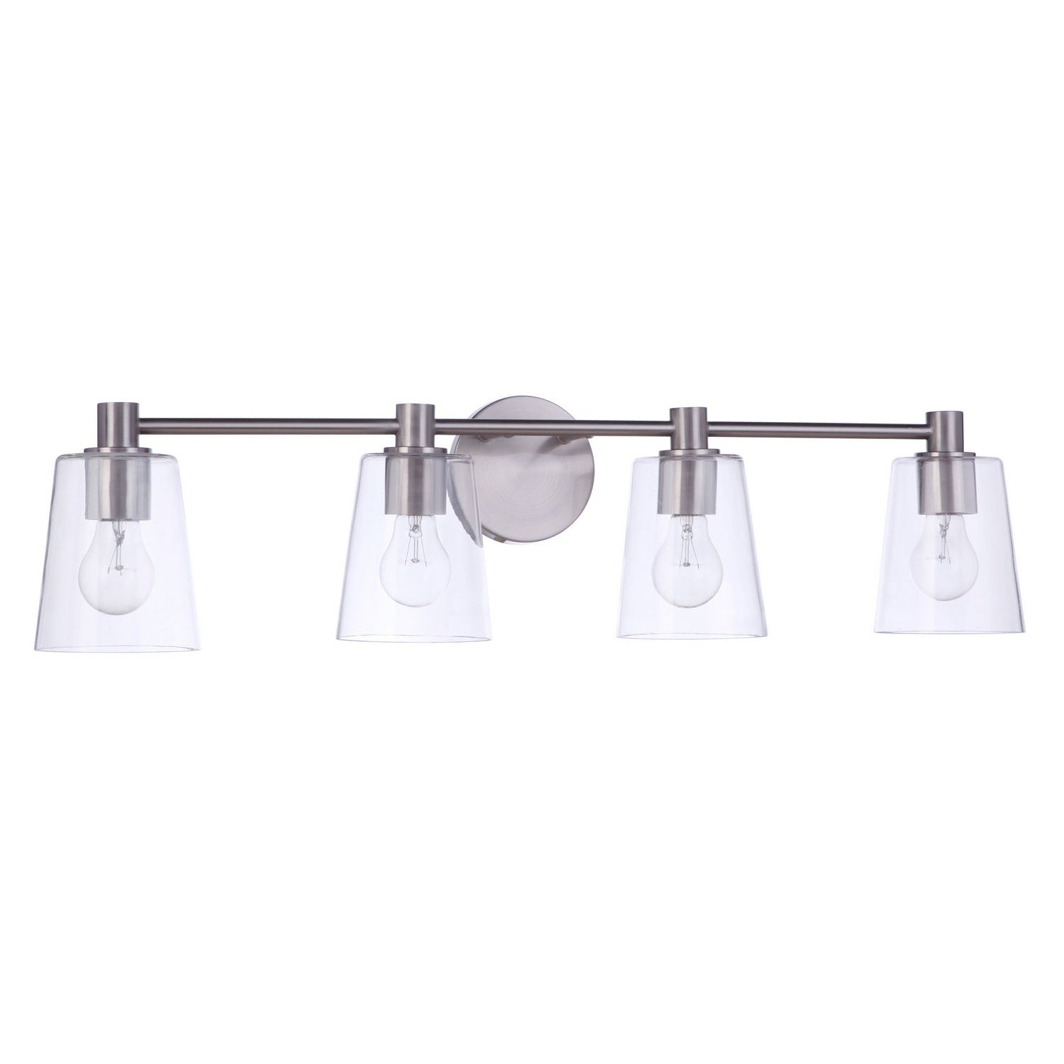 Craftmade - 12633BNK4 - Four Light Vanity - Emilio - Brushed Polished Nickel
