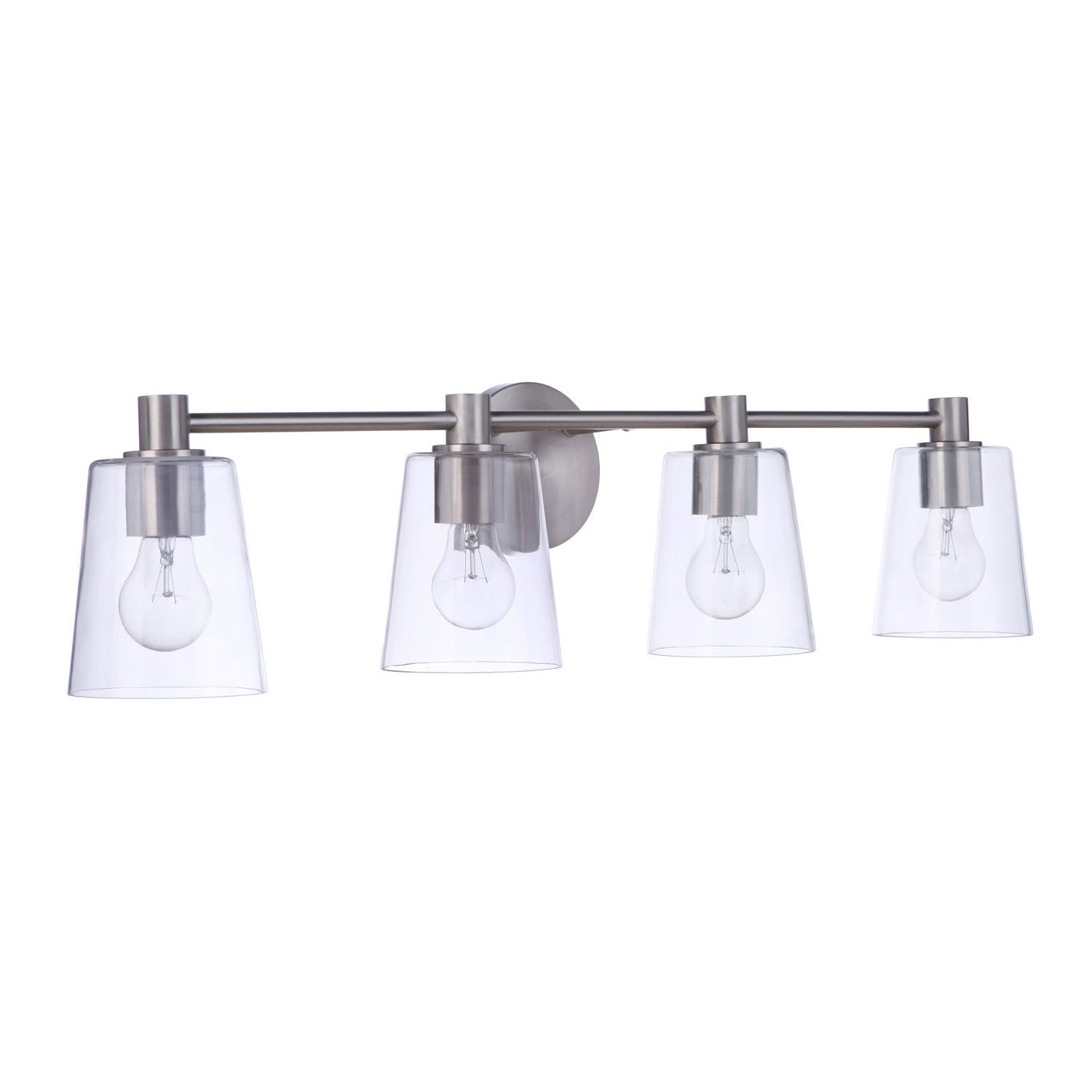 Craftmade - 12633BNK4 - Four Light Vanity - Emilio - Brushed Polished Nickel