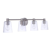 Craftmade - 12633BNK4 - Four Light Vanity - Emilio - Brushed Polished Nickel