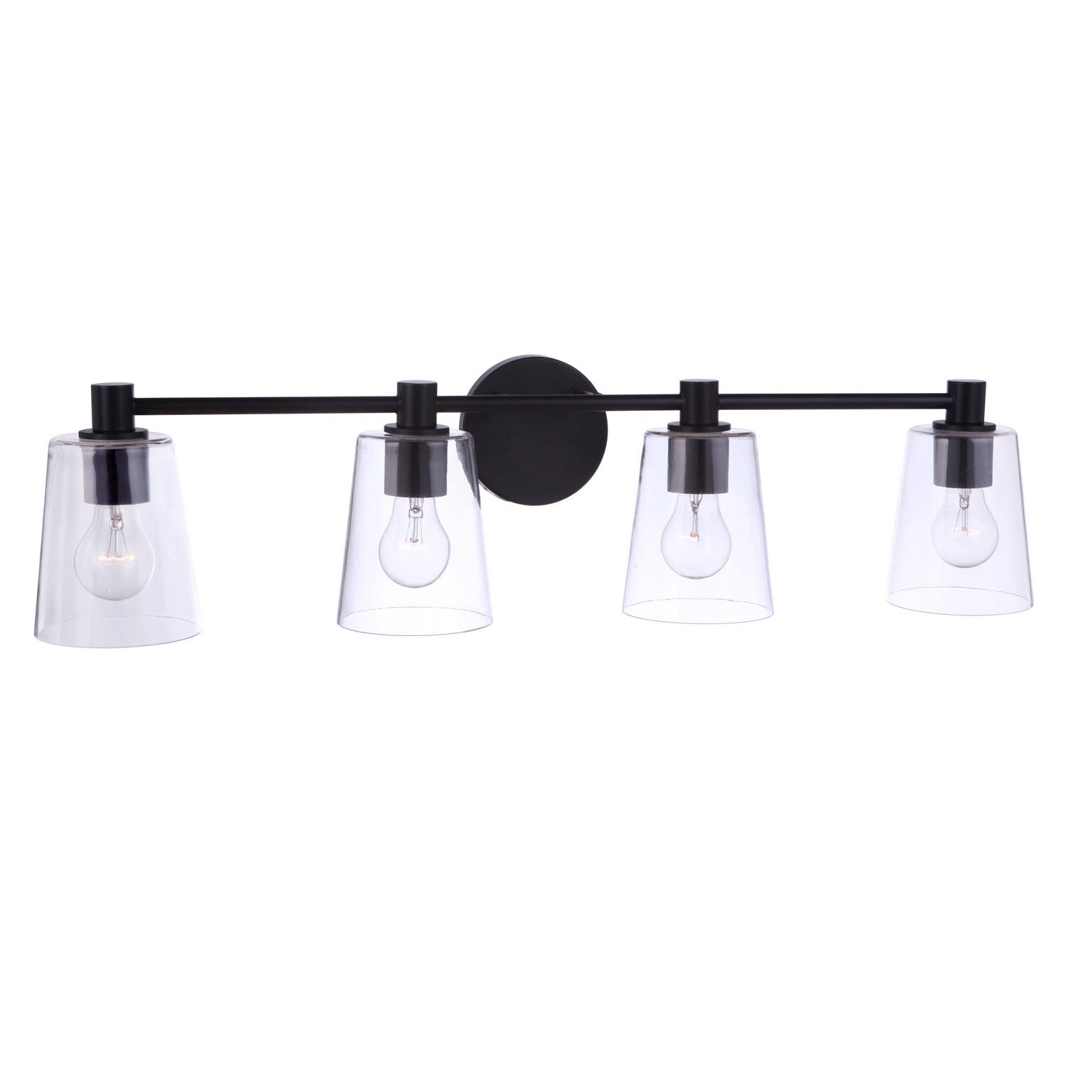 Craftmade - 12633FB4 - Four Light Vanity - Emilio - Flat Black