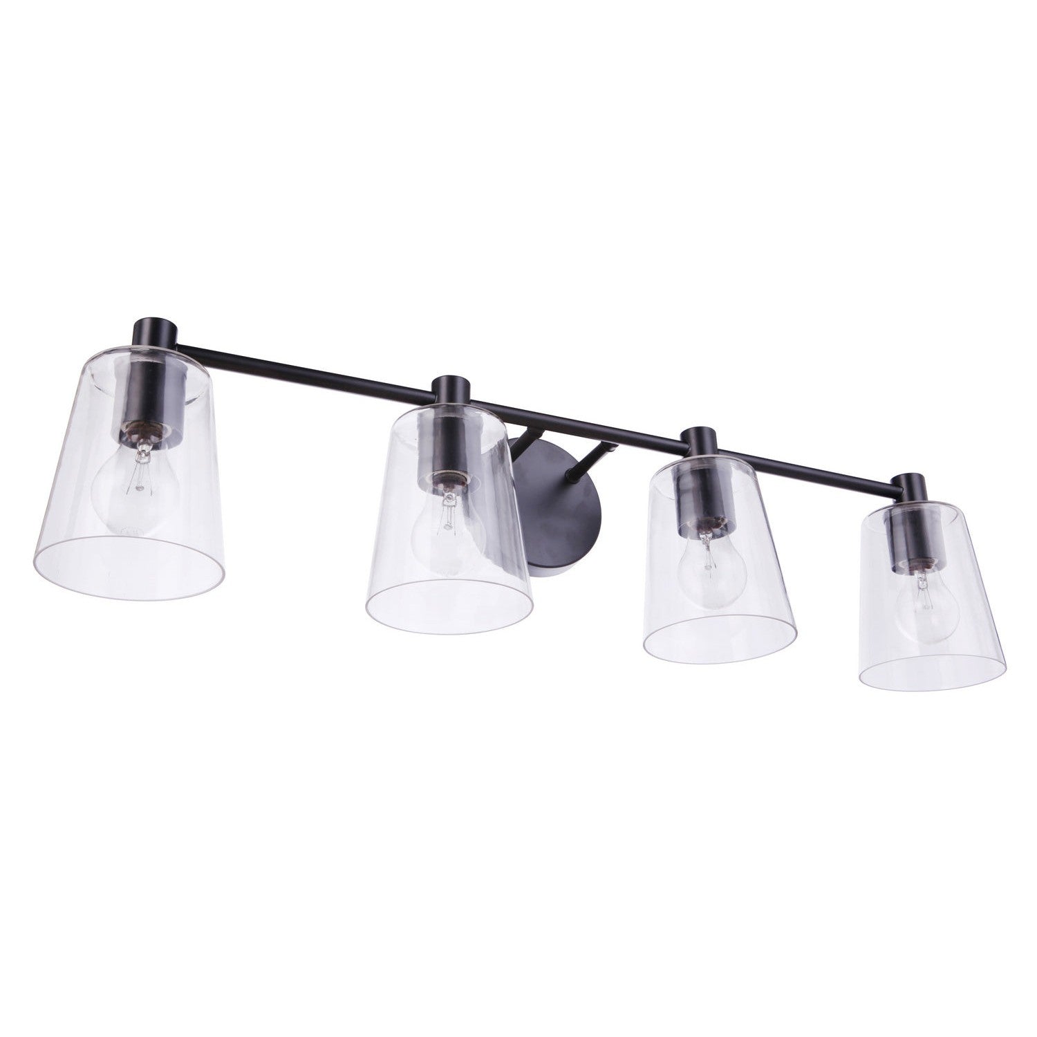 Craftmade - 12633FB4 - Four Light Vanity - Emilio - Flat Black