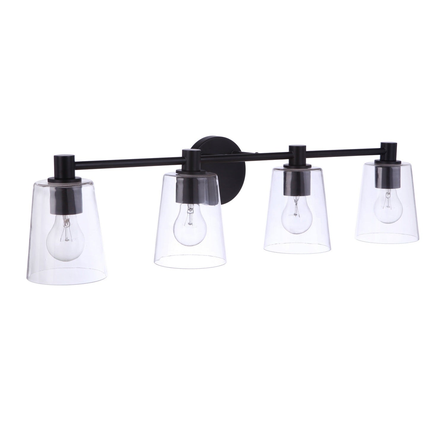 Craftmade - 12633FB4 - Four Light Vanity - Emilio - Flat Black