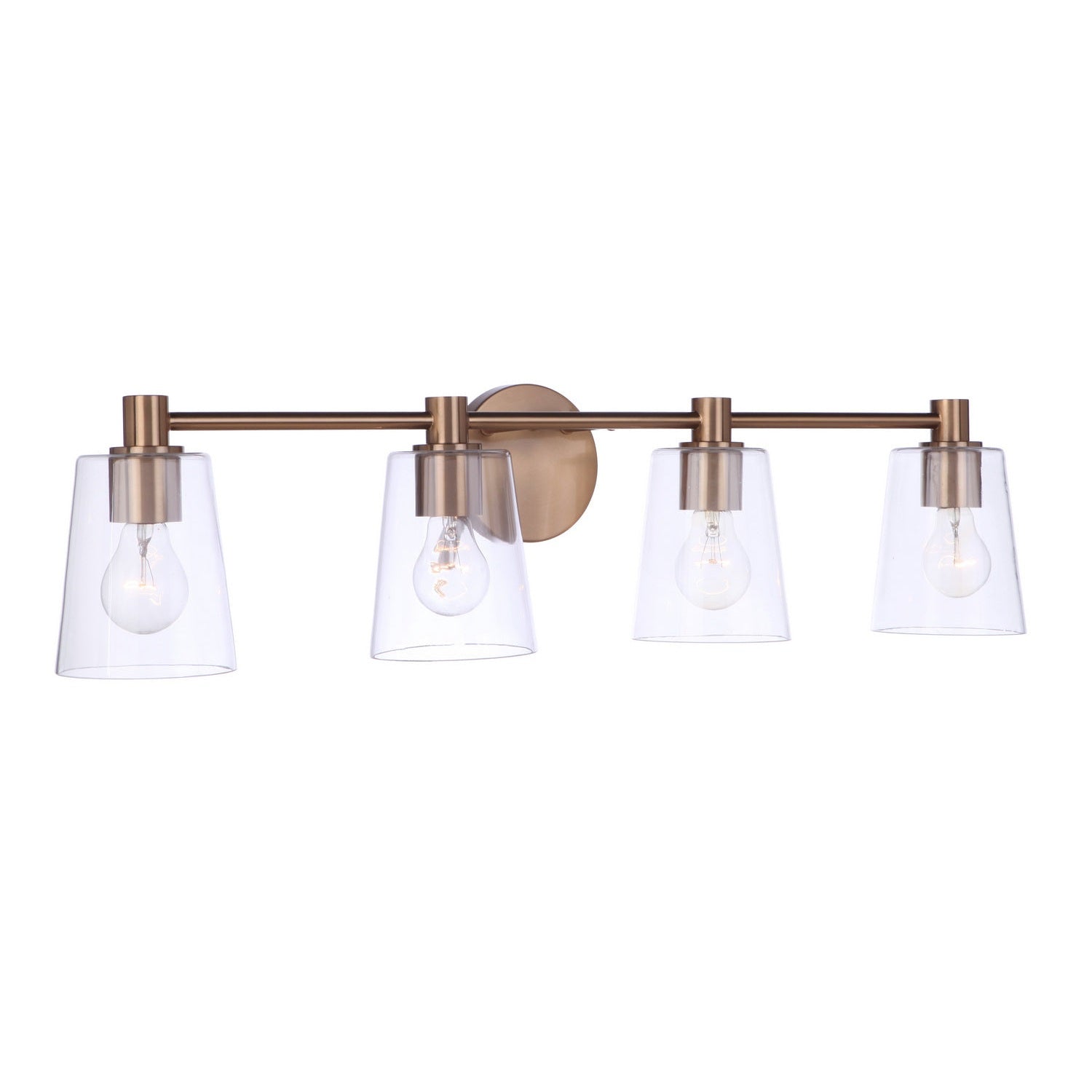 Craftmade - 12633SB4 - Four Light Vanity - Emilio - Satin Brass
