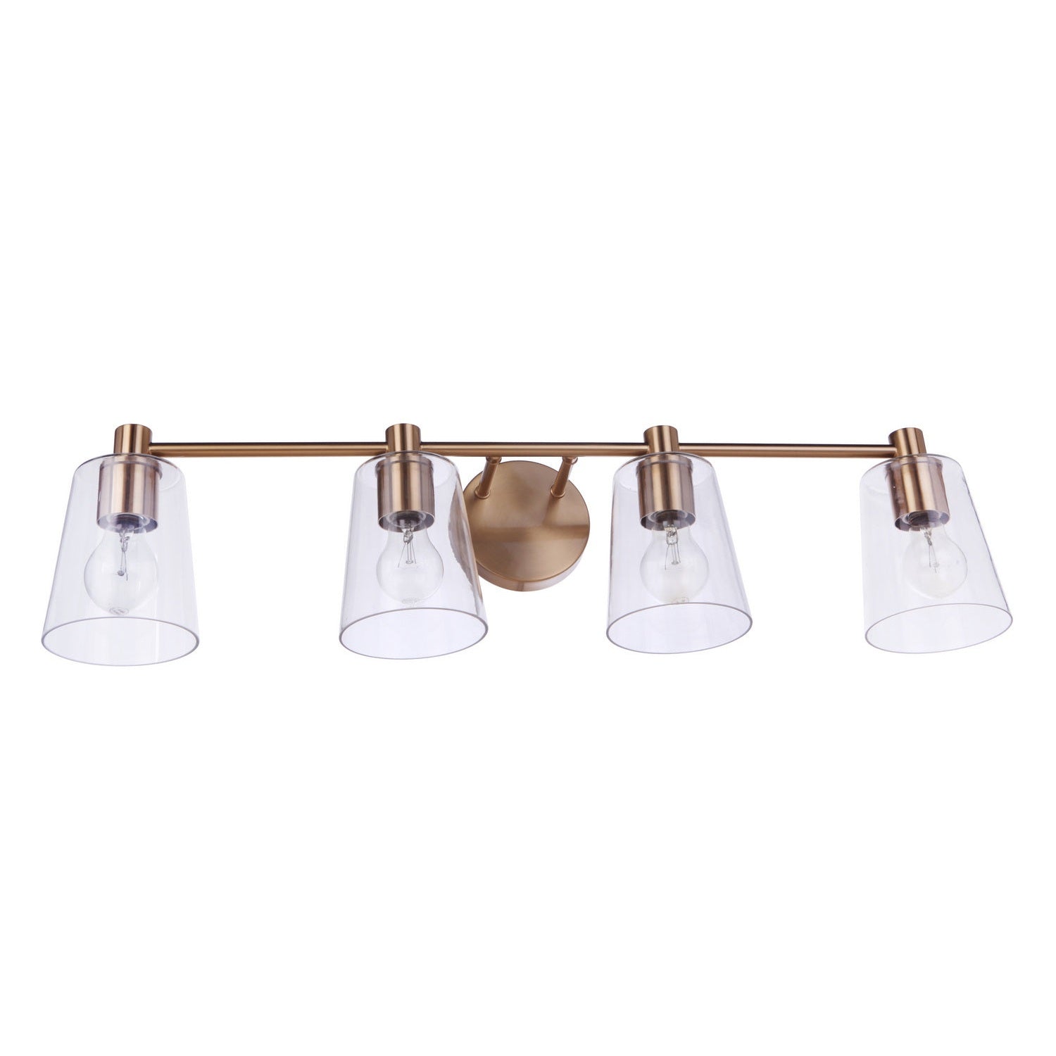 Craftmade - 12633SB4 - Four Light Vanity - Emilio - Satin Brass