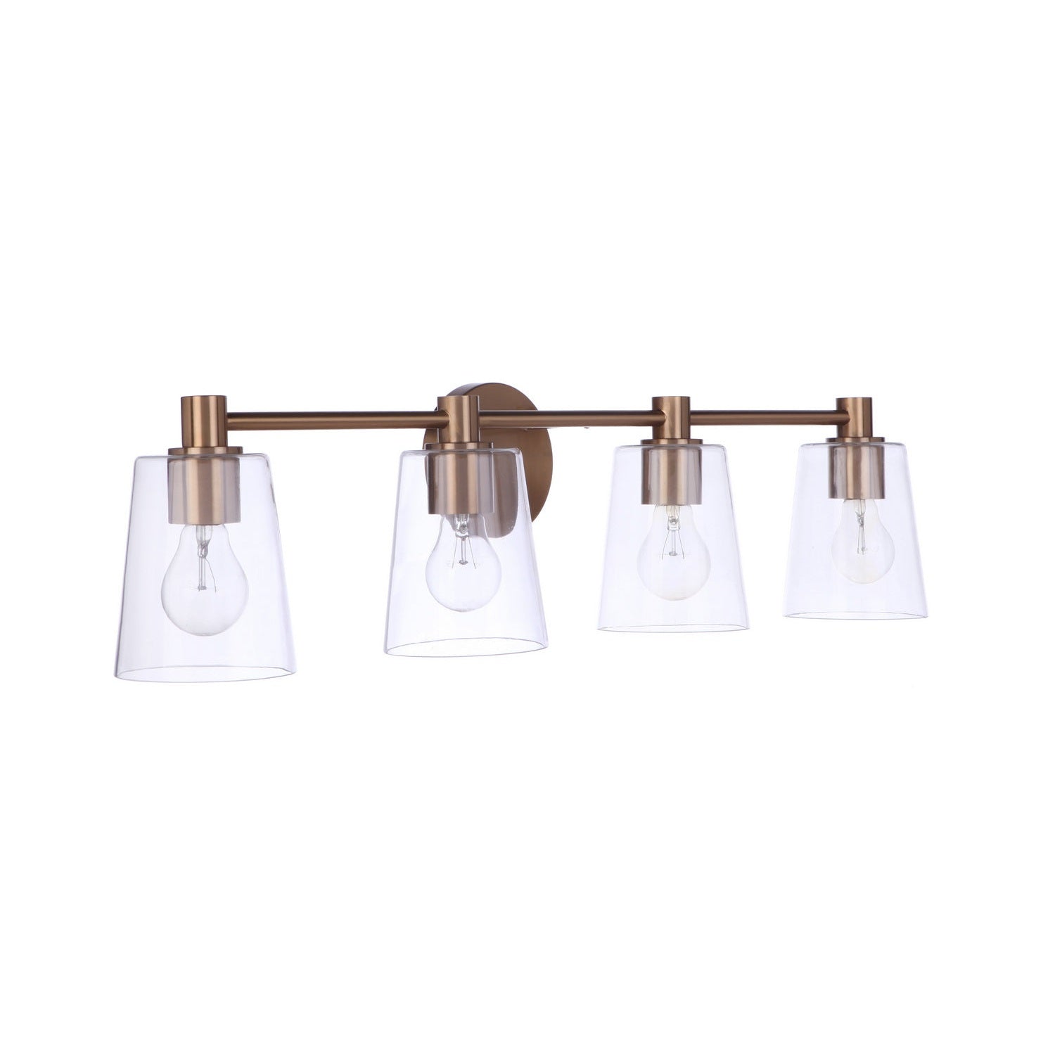 Craftmade - 12633SB4 - Four Light Vanity - Emilio - Satin Brass