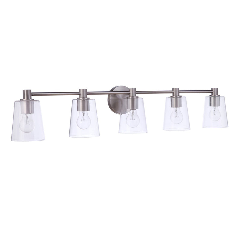 Craftmade - 12642BNK5 - Five Light Vanity - Emilio - Brushed Polished Nickel