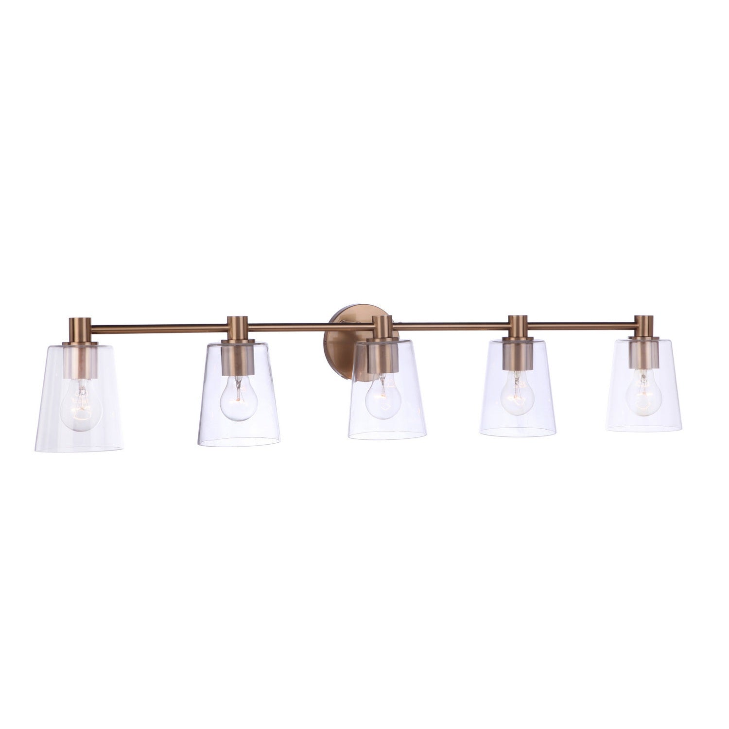Craftmade - 12642SB5 - Five Light Vanity - Emilio - Satin Brass