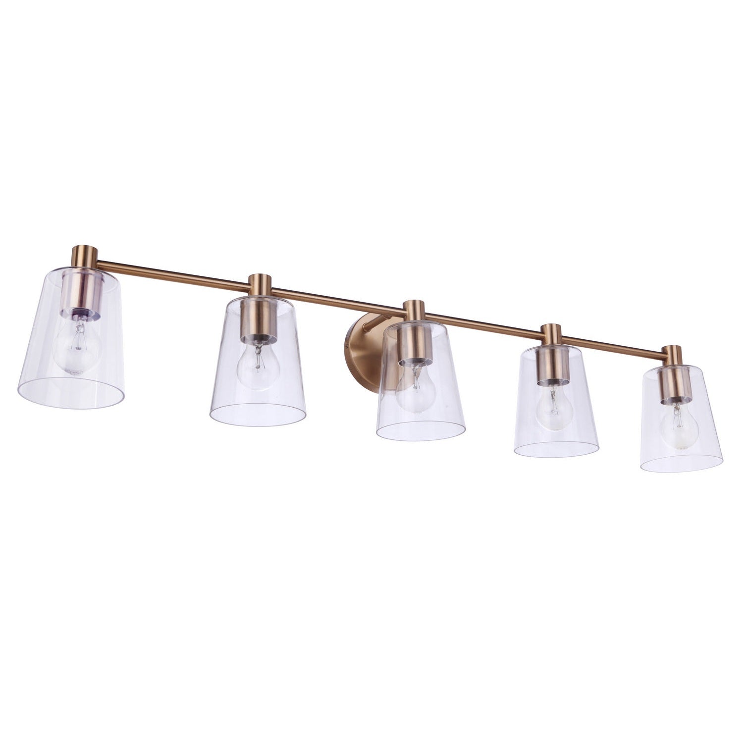 Craftmade - 12642SB5 - Five Light Vanity - Emilio - Satin Brass