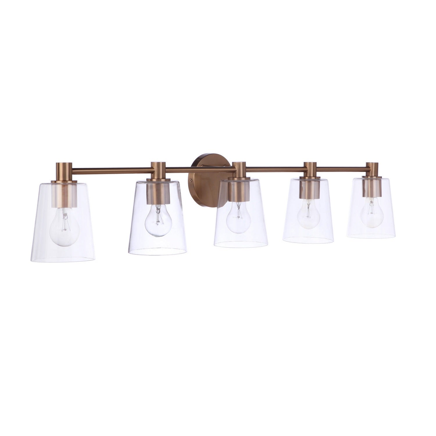 Craftmade - 12642SB5 - Five Light Vanity - Emilio - Satin Brass
