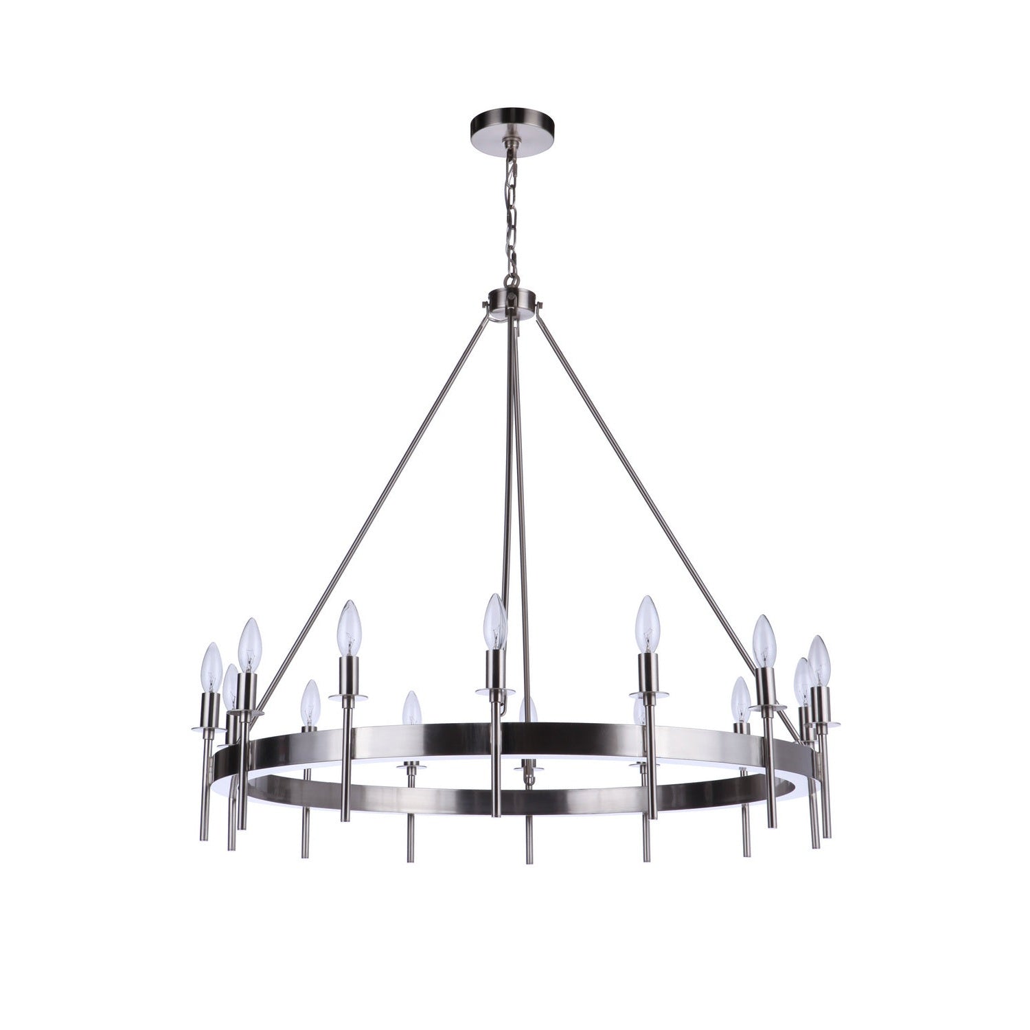 Craftmade - 54314-BNK - 14 Light Chandelier - Larrson - Brushed Polished Nickel