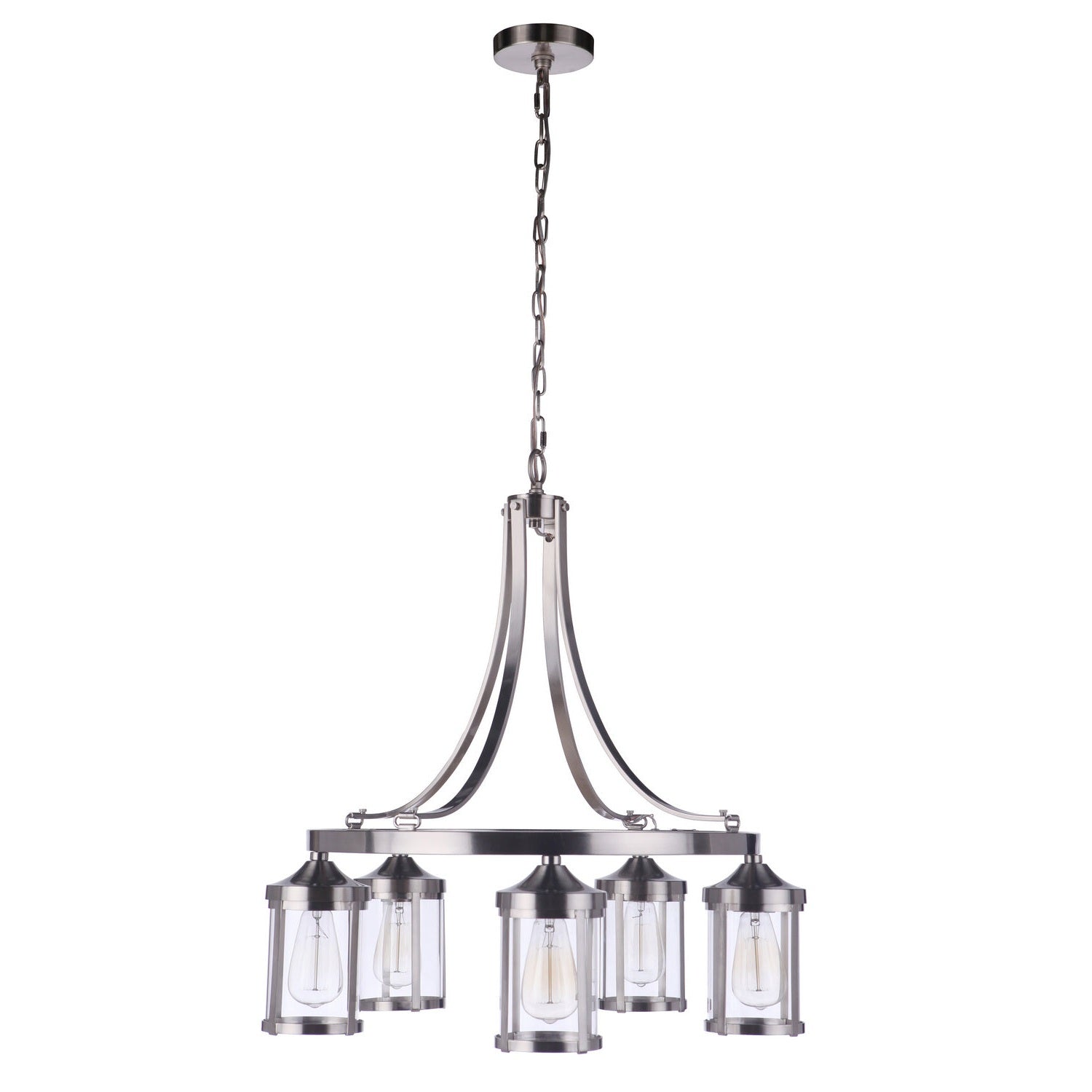 Craftmade - 55325-BNK - Five Light Chandelier - Elliot - Brushed Polished Nickel