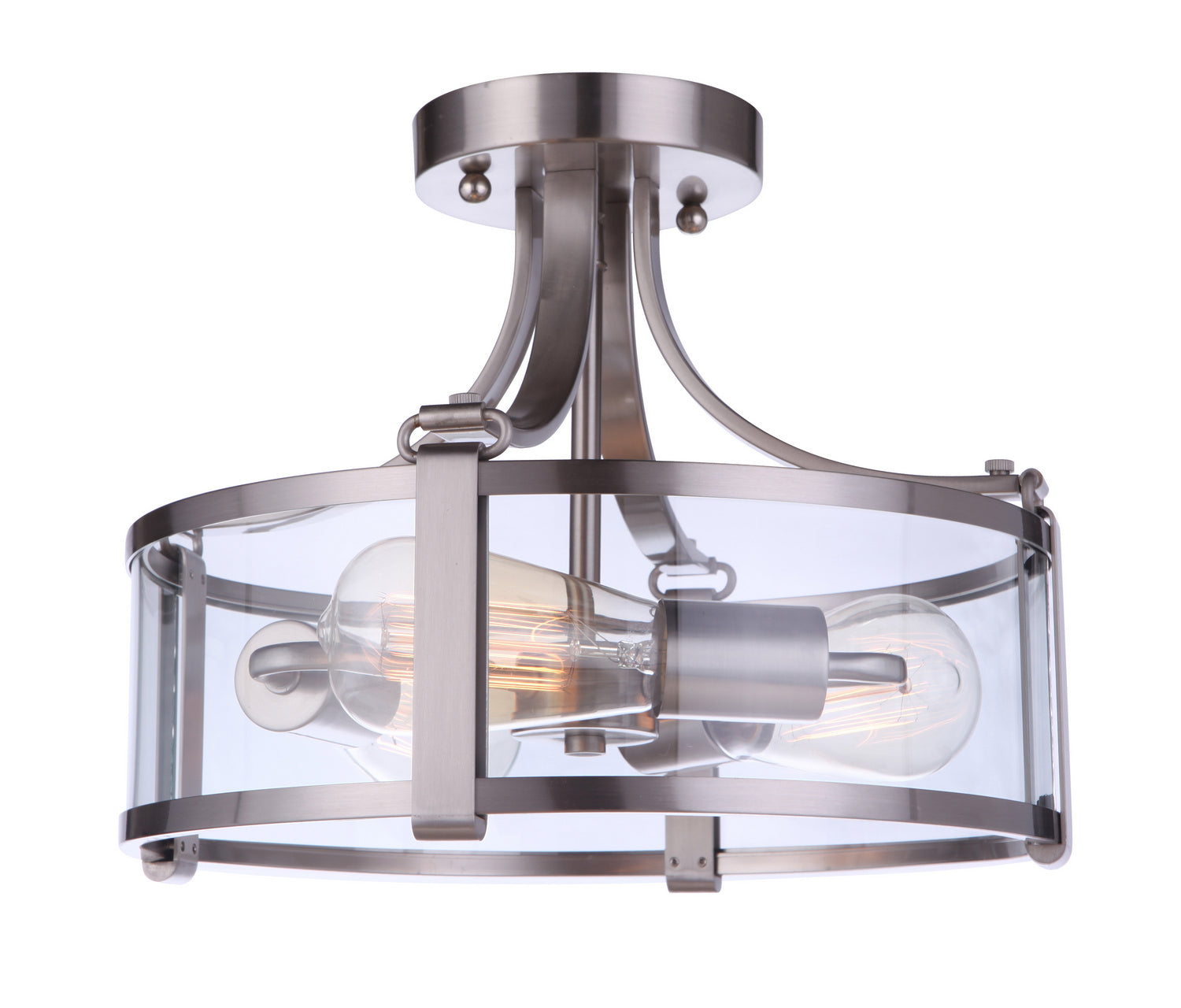 Craftmade - 55353-BNK - Three Light Semi Flush Mount - Elliot - Brushed Polished Nickel