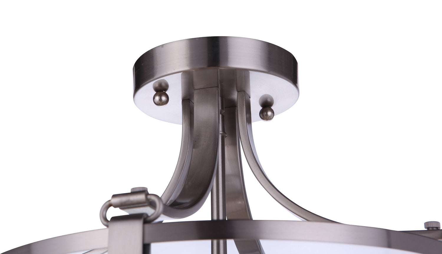 Craftmade - 55353-BNK - Three Light Semi Flush Mount - Elliot - Brushed Polished Nickel