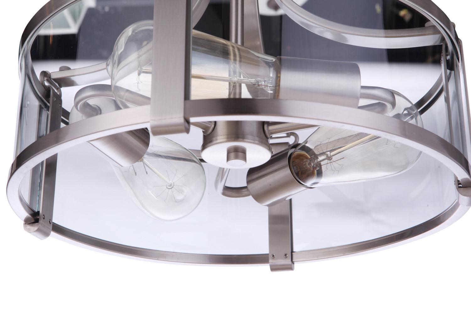 Craftmade - 55353-BNK - Three Light Semi Flush Mount - Elliot - Brushed Polished Nickel