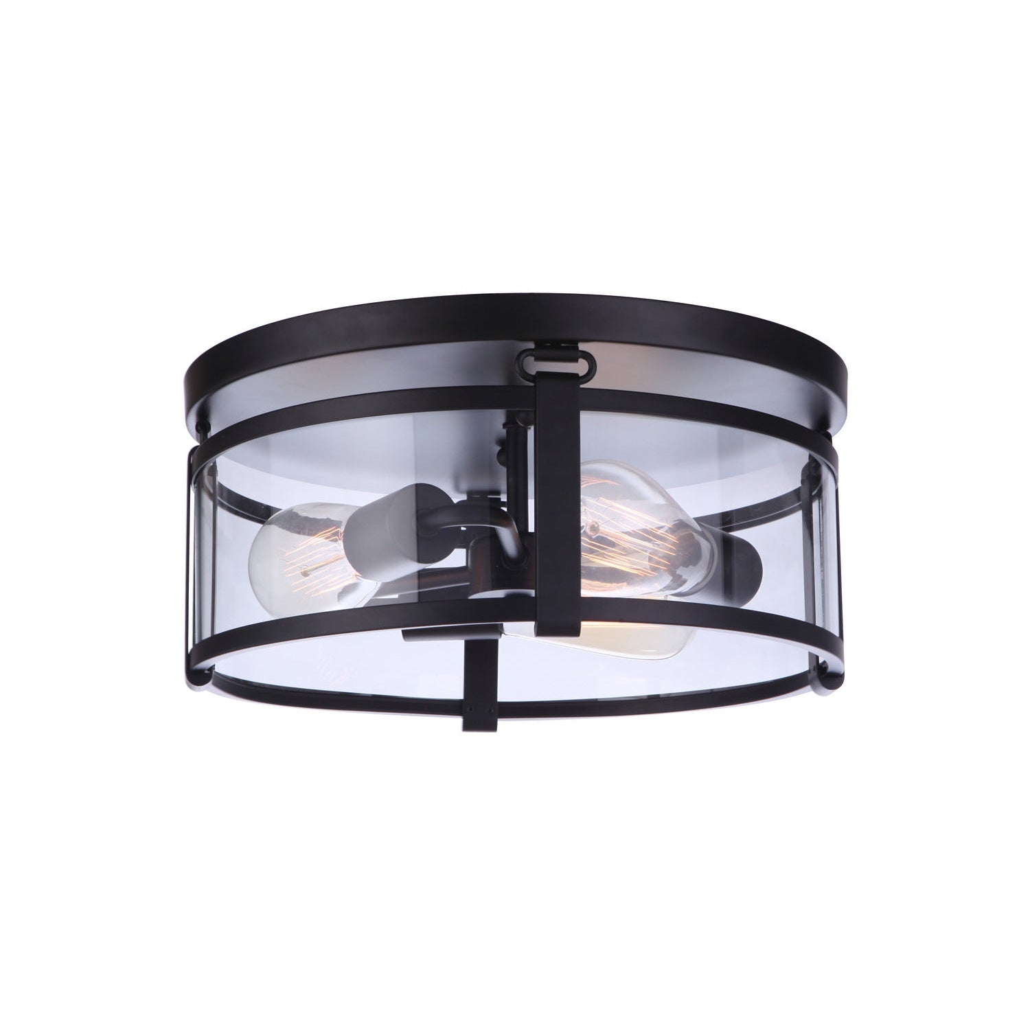 Craftmade - 55383-FB - Three Light Flushmount - Elliot - Flat Black