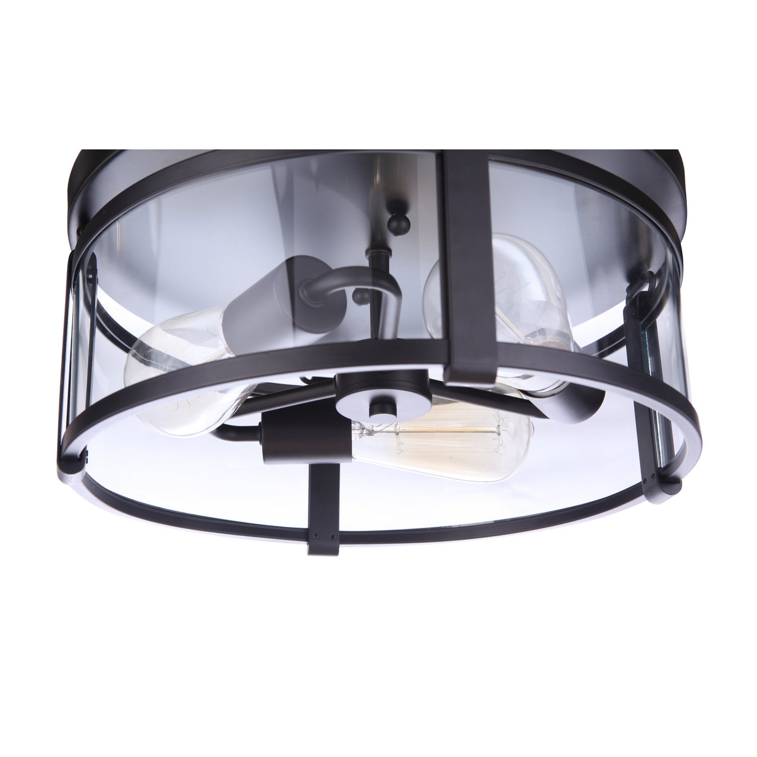 Craftmade - 55383-FB - Three Light Flushmount - Elliot - Flat Black