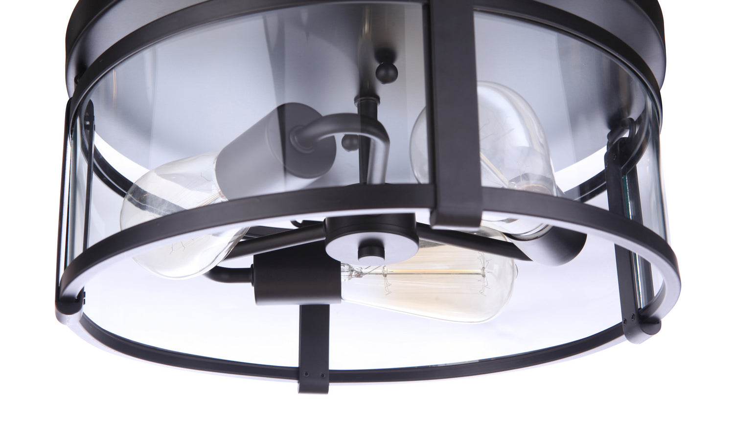 Craftmade - 55383-FB - Three Light Flushmount - Elliot - Flat Black