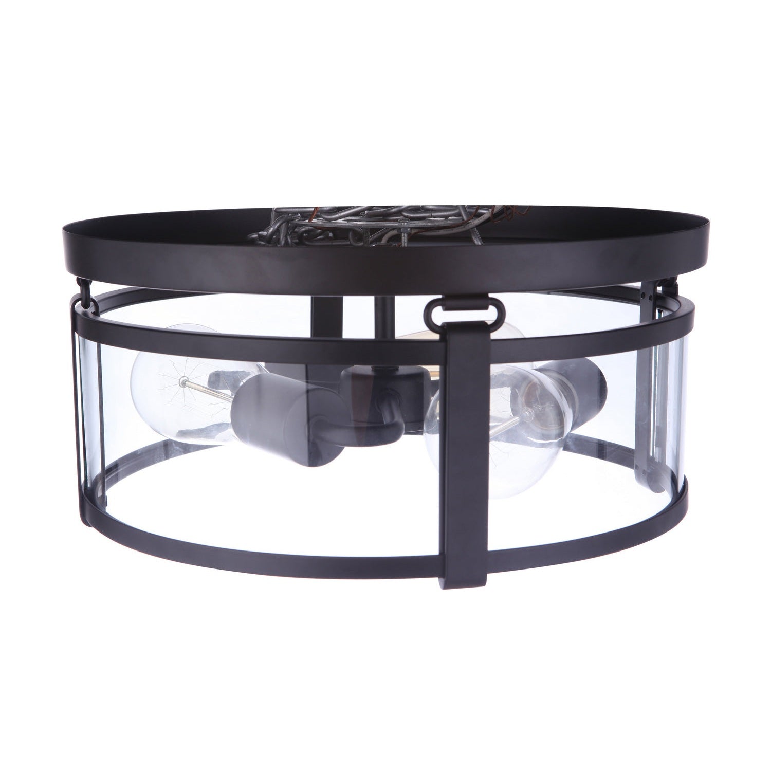 Craftmade - 55383-FB - Three Light Flushmount - Elliot - Flat Black