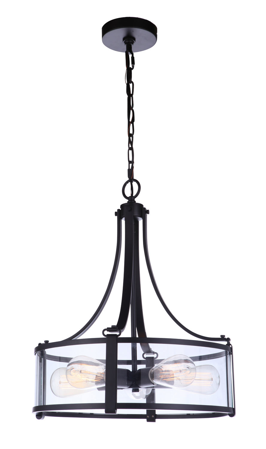 Craftmade - 55395-FB - Five Light Pendant - Elliot - Flat Black