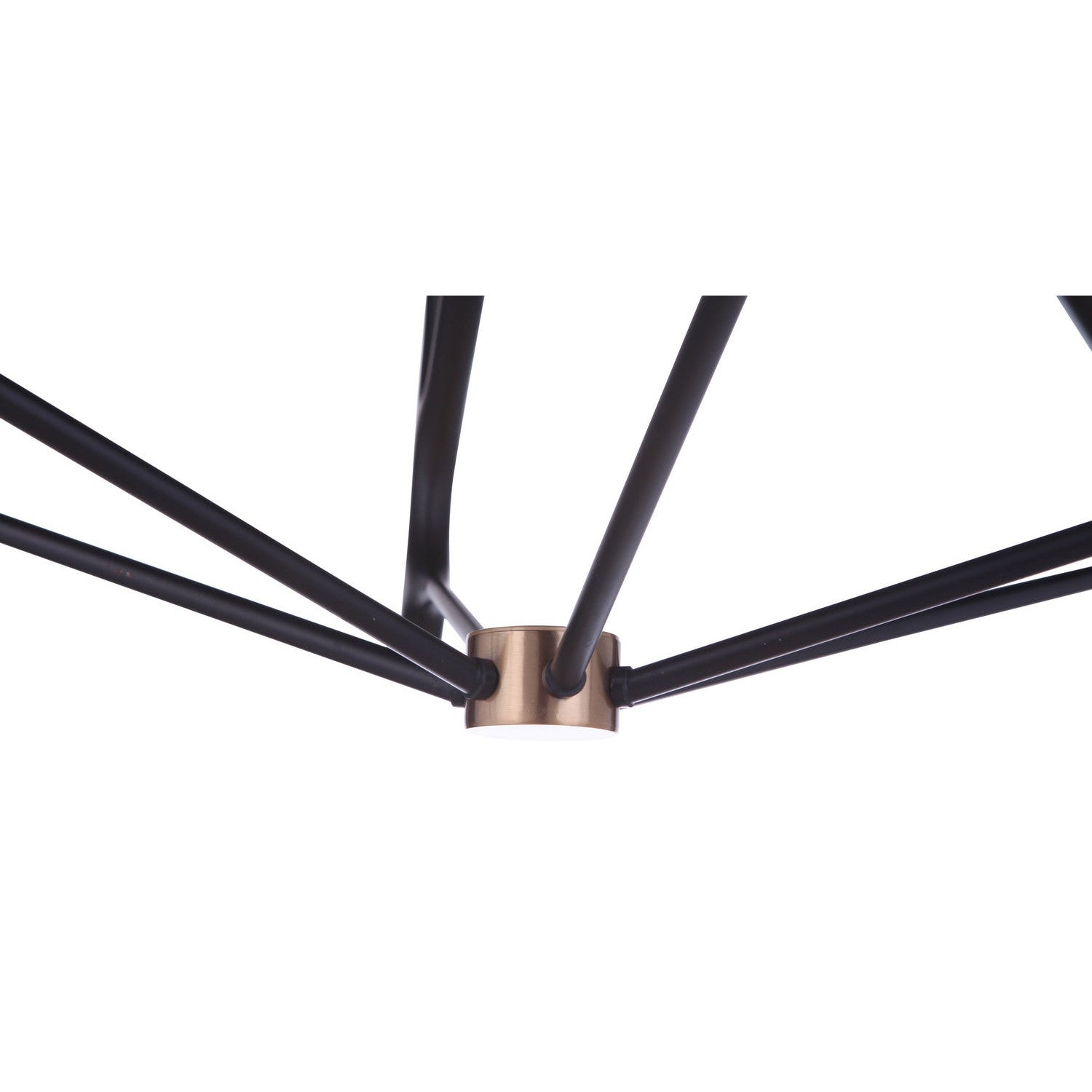 Craftmade - 55526-FBSB - Six Light Chandelier - The Reserve - Flat Black/Satin Brass