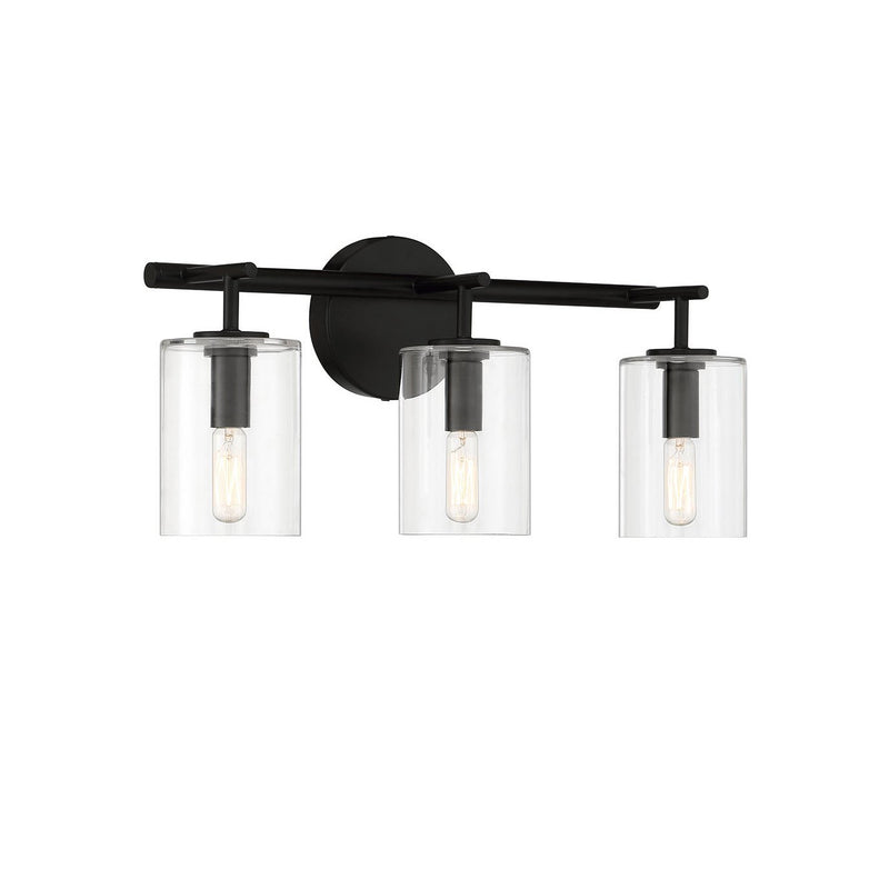 Craftmade - 55603-FB - Three Light Vanity - Hailie - Flat Black