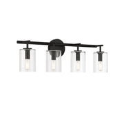 Craftmade - 55604-FB - Four Light Vanity - Hailie - Flat Black