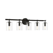 Craftmade - 55605-FB - Five Light Vanity - Hailie - Flat Black