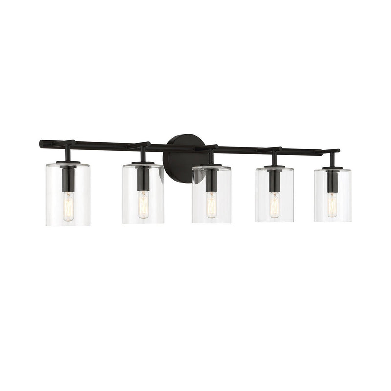 Craftmade - 55605-FB - Five Light Vanity - Hailie - Flat Black