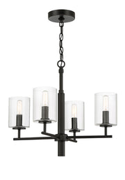 Craftmade - 55624-FB - Four Light Chandelier - Hailie - Flat Black