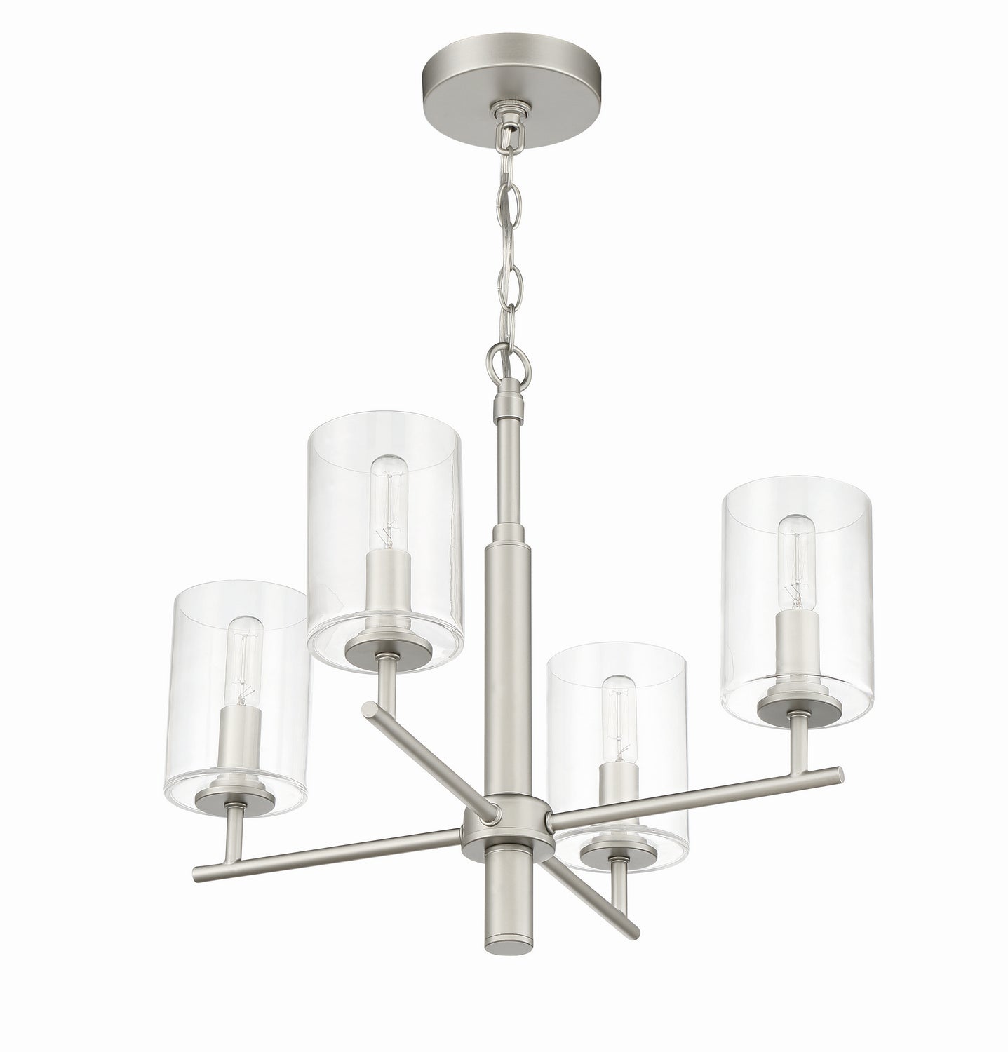 Craftmade - 55624-SN - Four Light Chandelier - Hailie - Satin Nickel