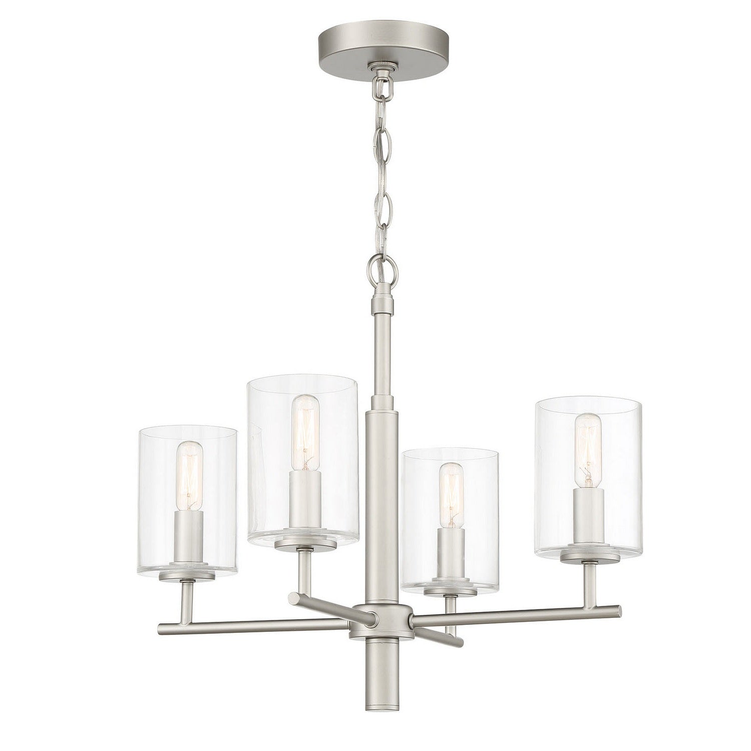 Craftmade - 55624-SN - Four Light Chandelier - Hailie - Satin Nickel