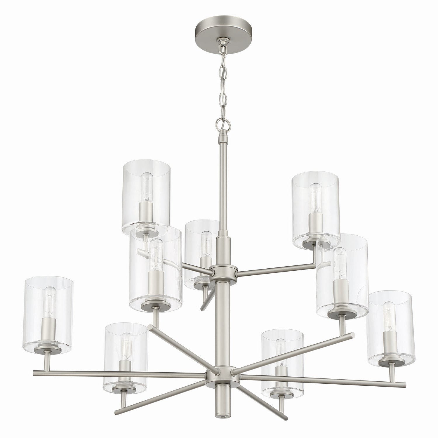 Craftmade - 55629-SN - Nine Light Chandelier - Hailie - Satin Nickel
