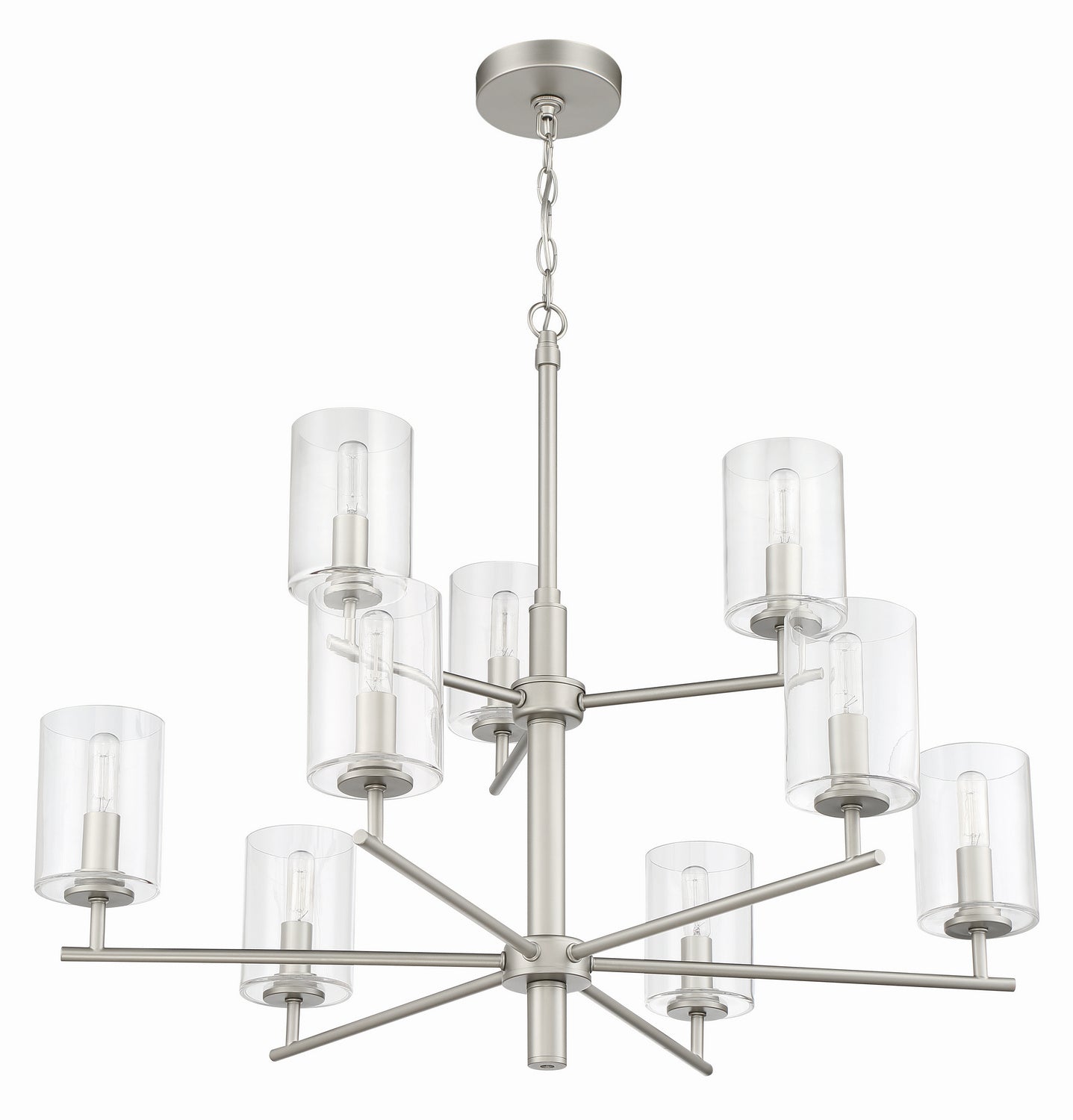 Craftmade - 55629-SN - Nine Light Chandelier - Hailie - Satin Nickel